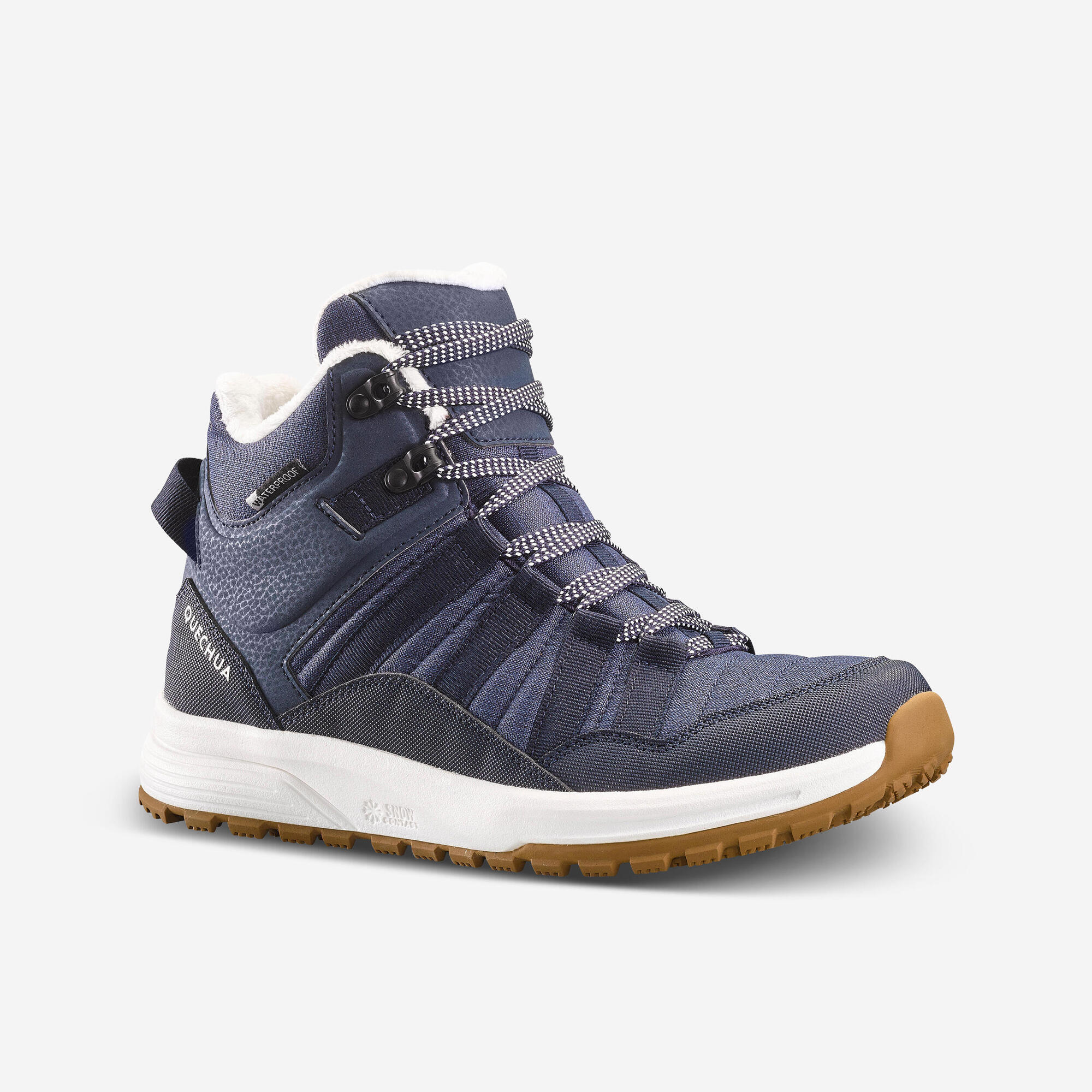 quechua-sh100-x-warm-winterschuhe-damen-blau image 1