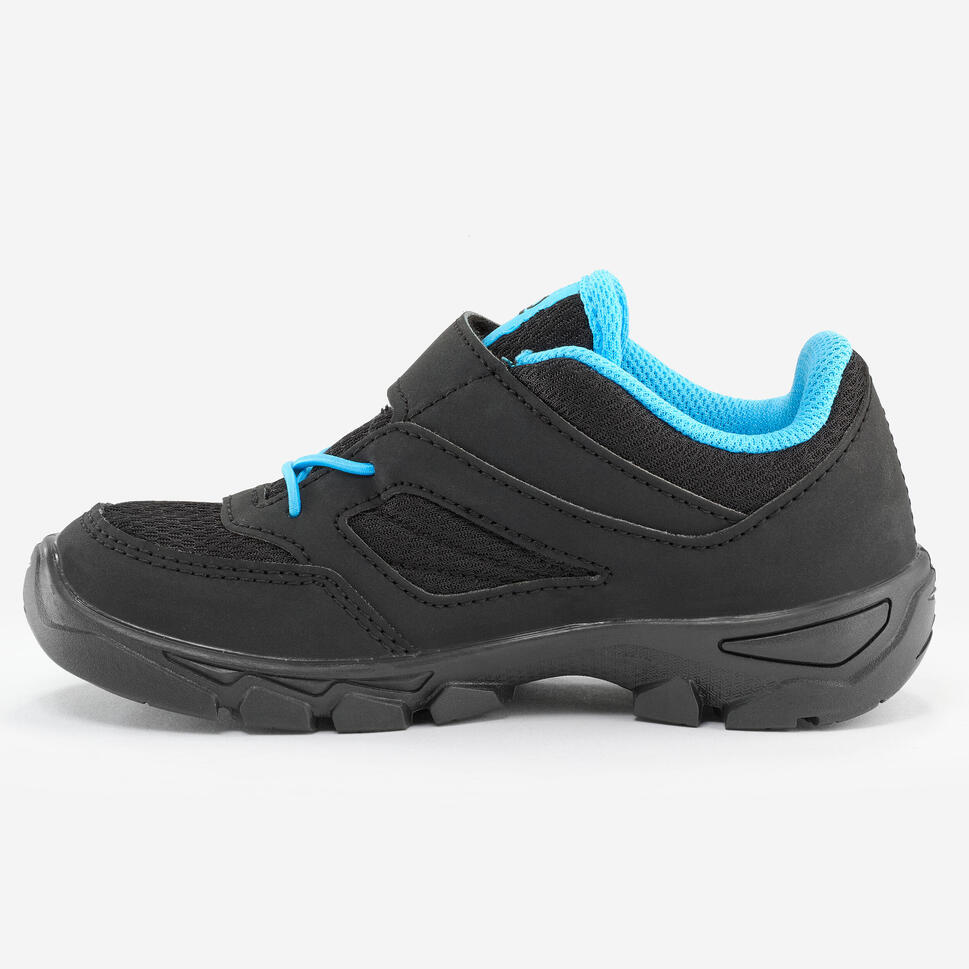 quechua-nh100-wanderschuhe-kinder-schwarz-klettverschluss image 7