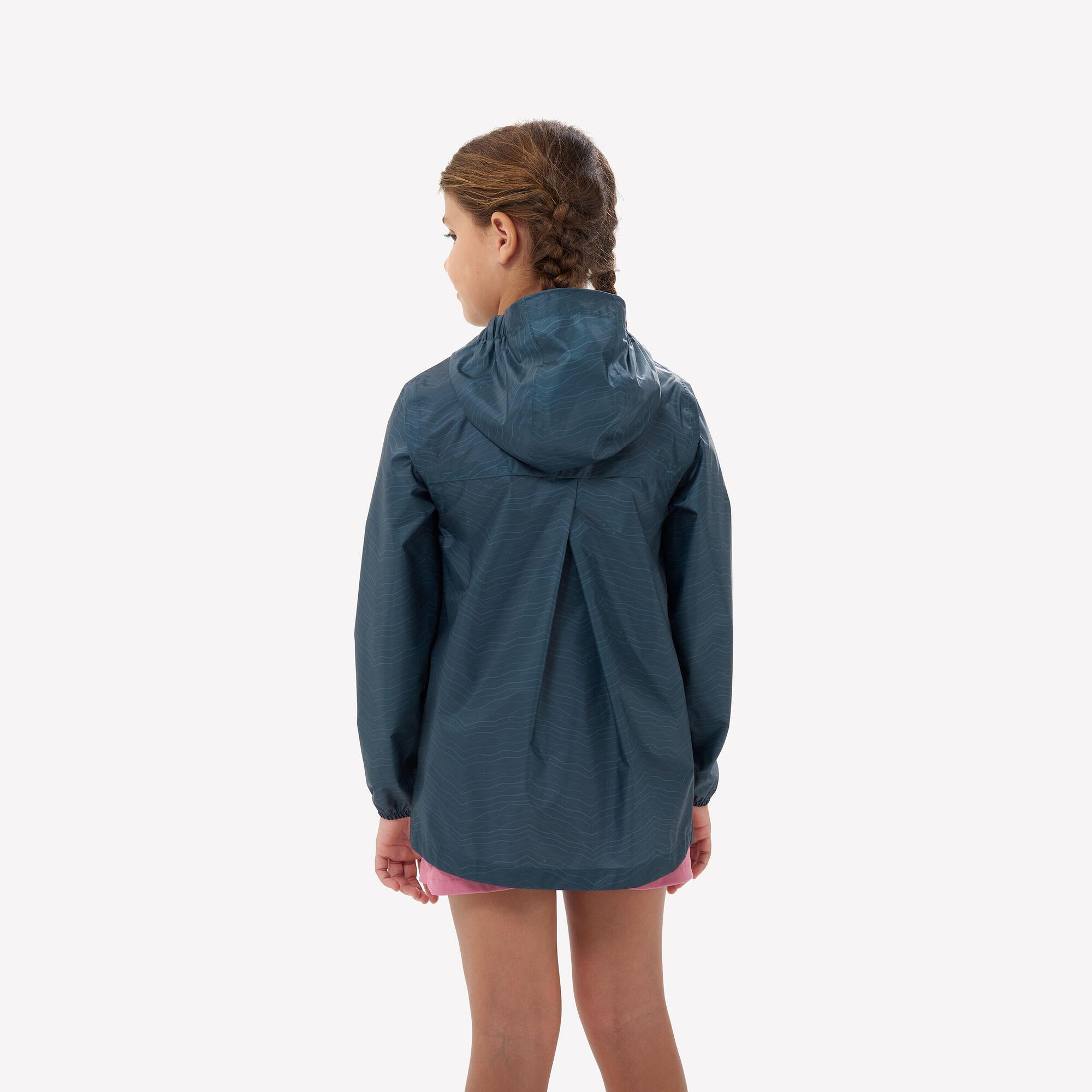 quechua-mh150-wanderjacke-kinder-grau-wasserdicht-winddicht image 4