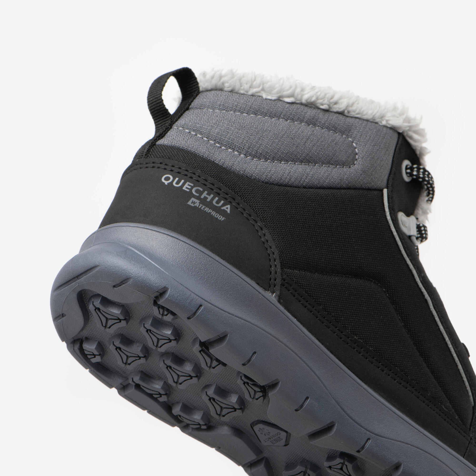 quechua-nh100-mid-winterstiefel-damen-wasserdicht-warm-schwarz image 6