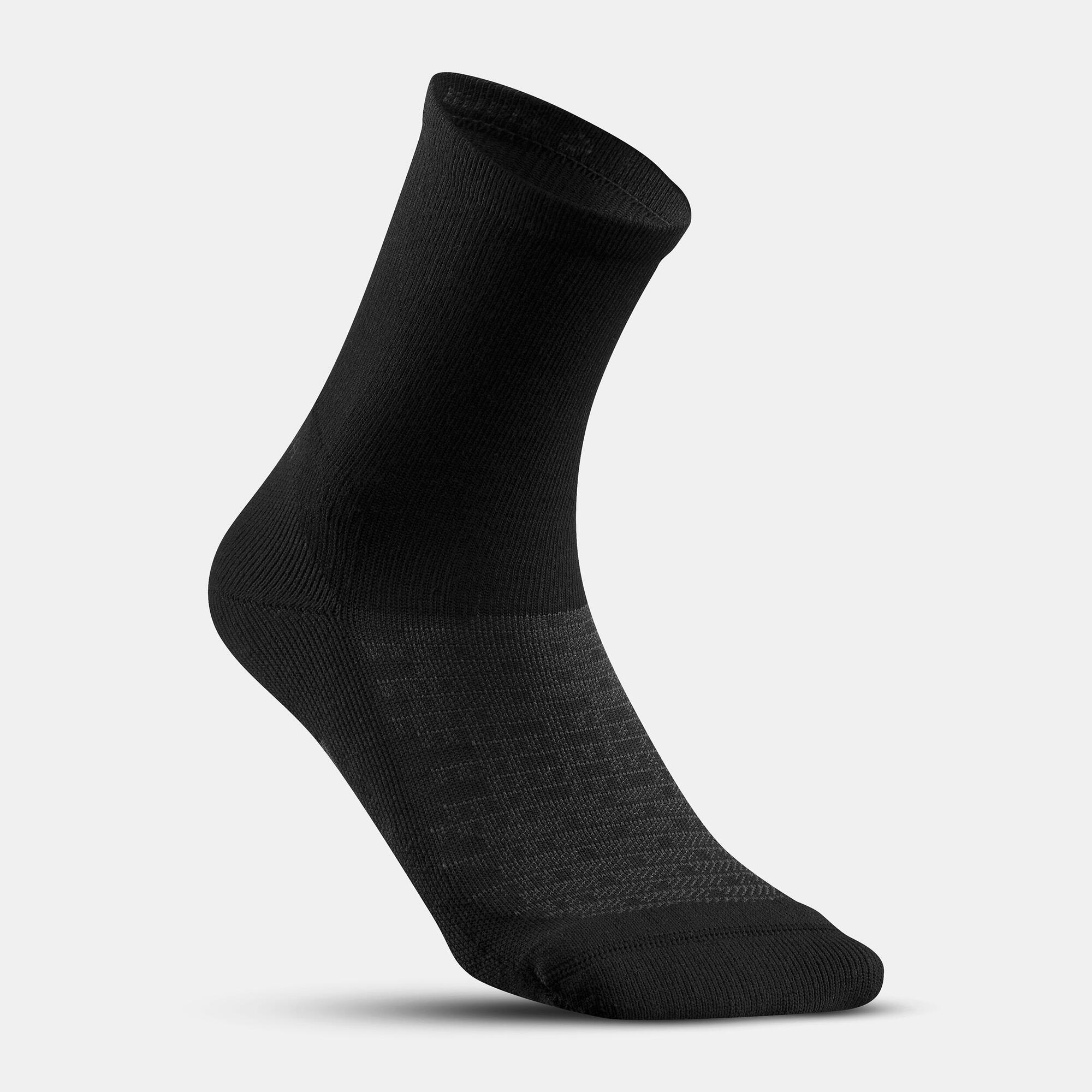 quechua-hike-100-high-socken-2er-pack-schwarz-m9 image 3