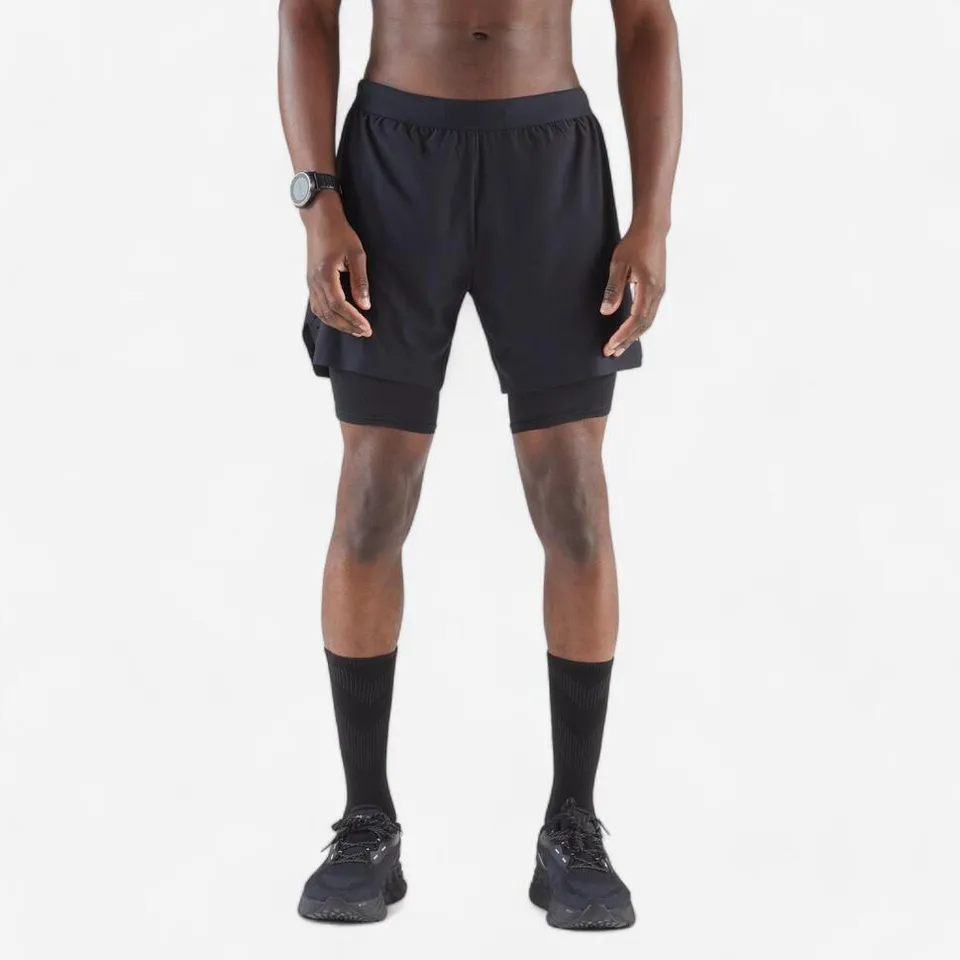 kiprun-run-500-2-in-1-laufshorts-herren-smoked-black image 1