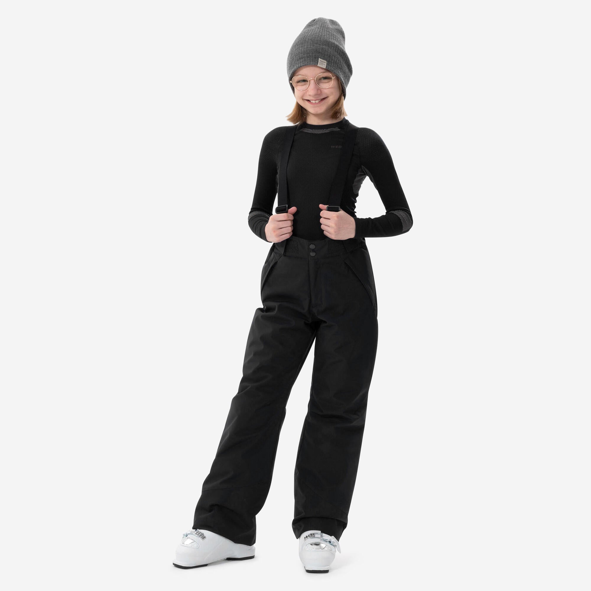 wedze-500-pnf-skihose-kinder-graphite-black-warm image 1