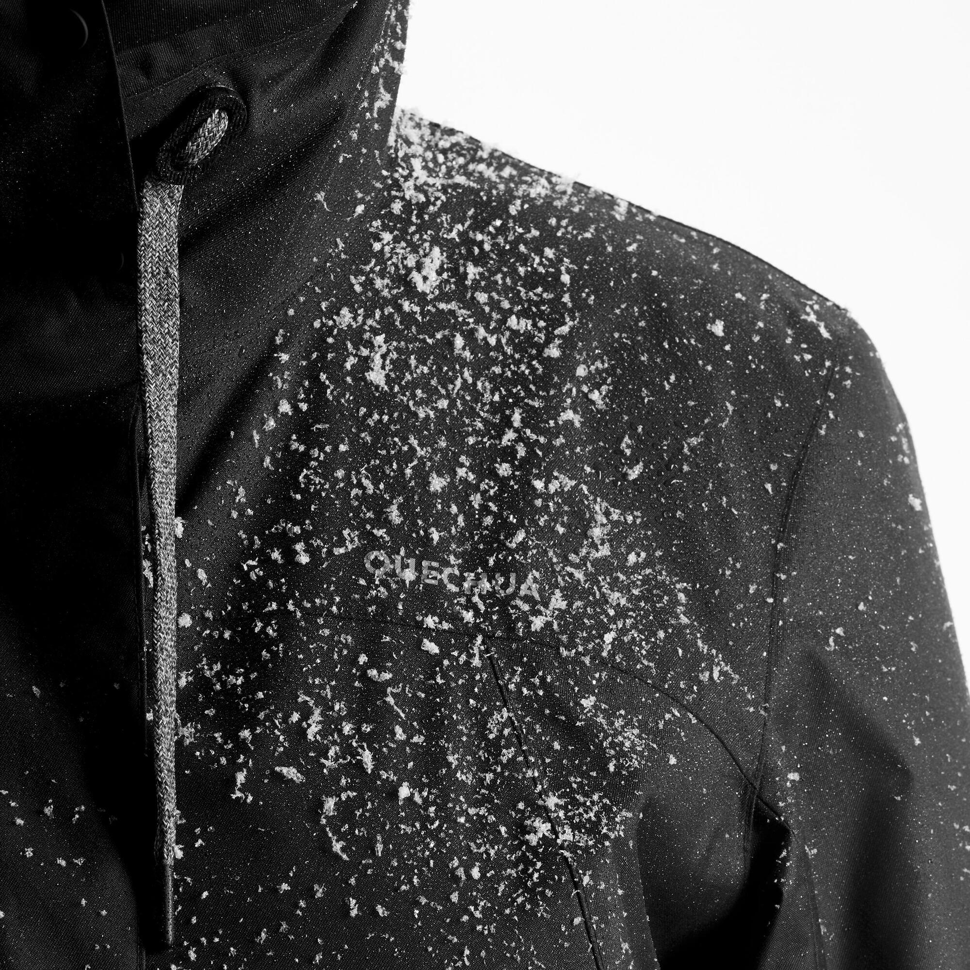 quechua-nh500-winterjacke-damen-schwarz-wasserdicht-10-c image 3