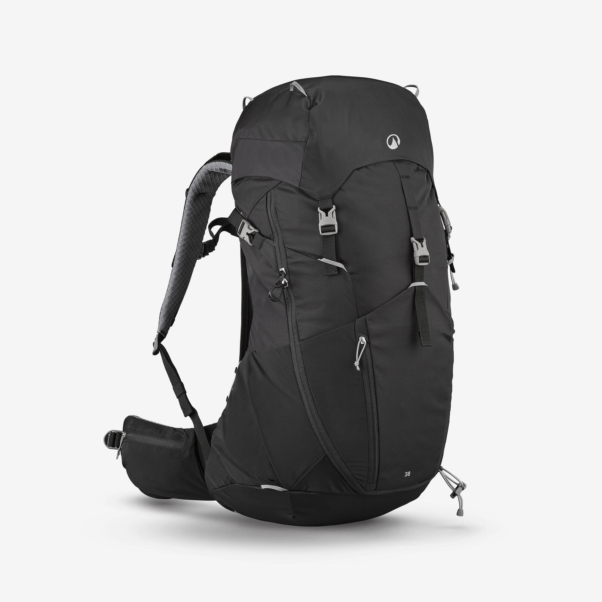 quechua-mh500-rucksack-38-l-smoked-black-gepolstert image 1