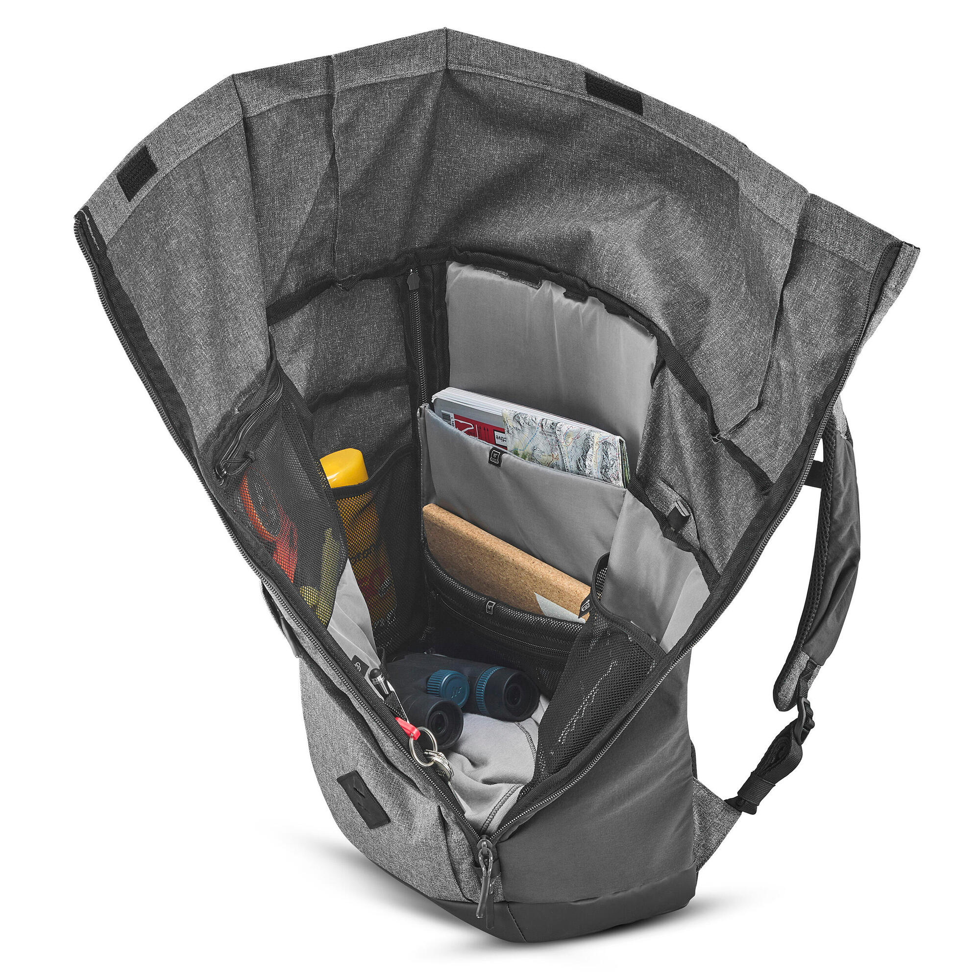 quechua-nh500-escape-rolltop-rucksack-23-l-carbon-gray image 5