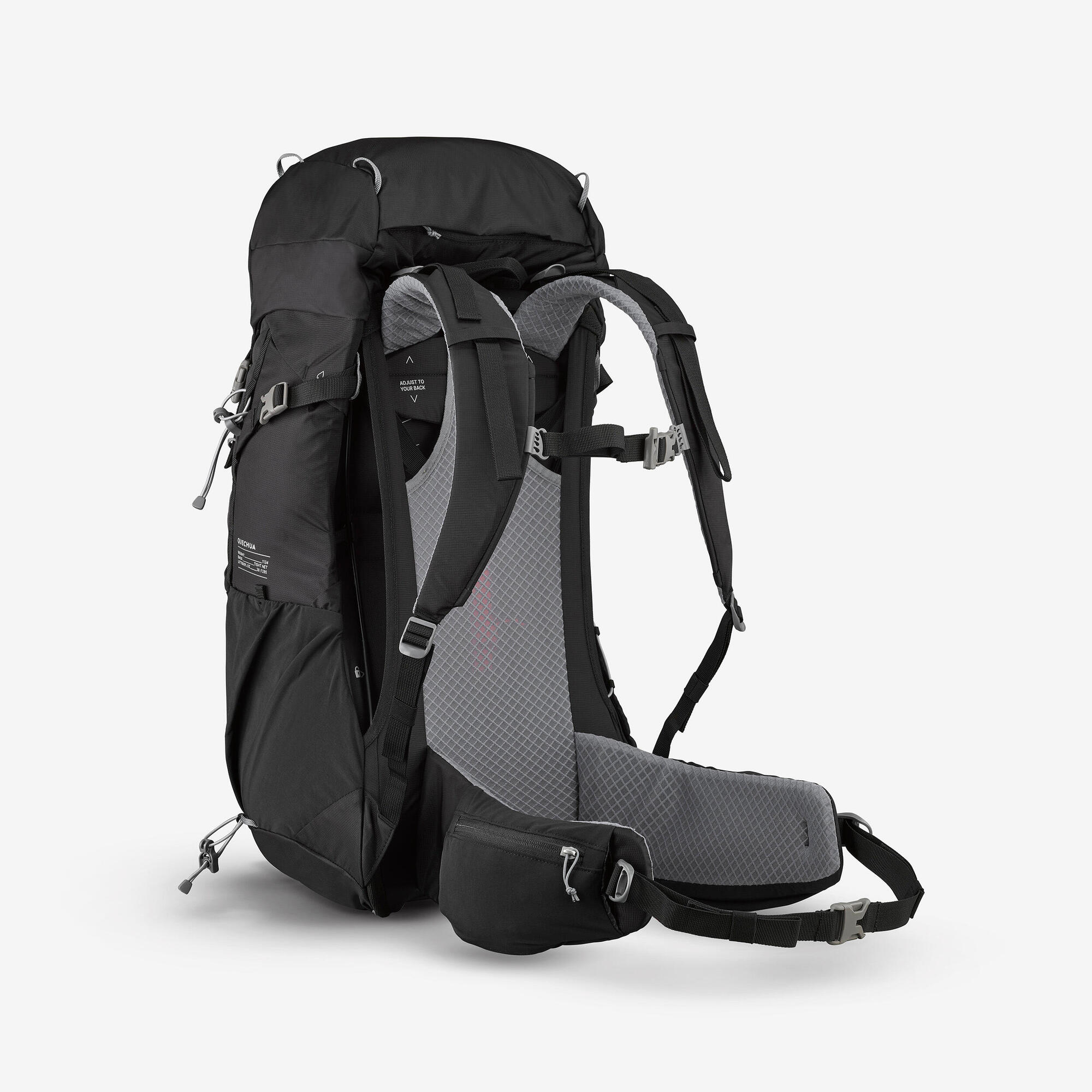 quechua-mh500-rucksack-38-l-smoked-black-gepolstert image 3