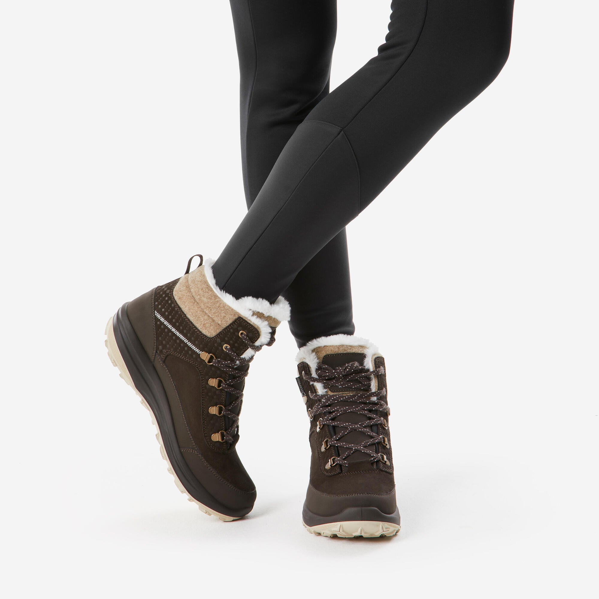 quechua-nh900-winterschuhe-damen-leder-wasserdicht-warm image 8
