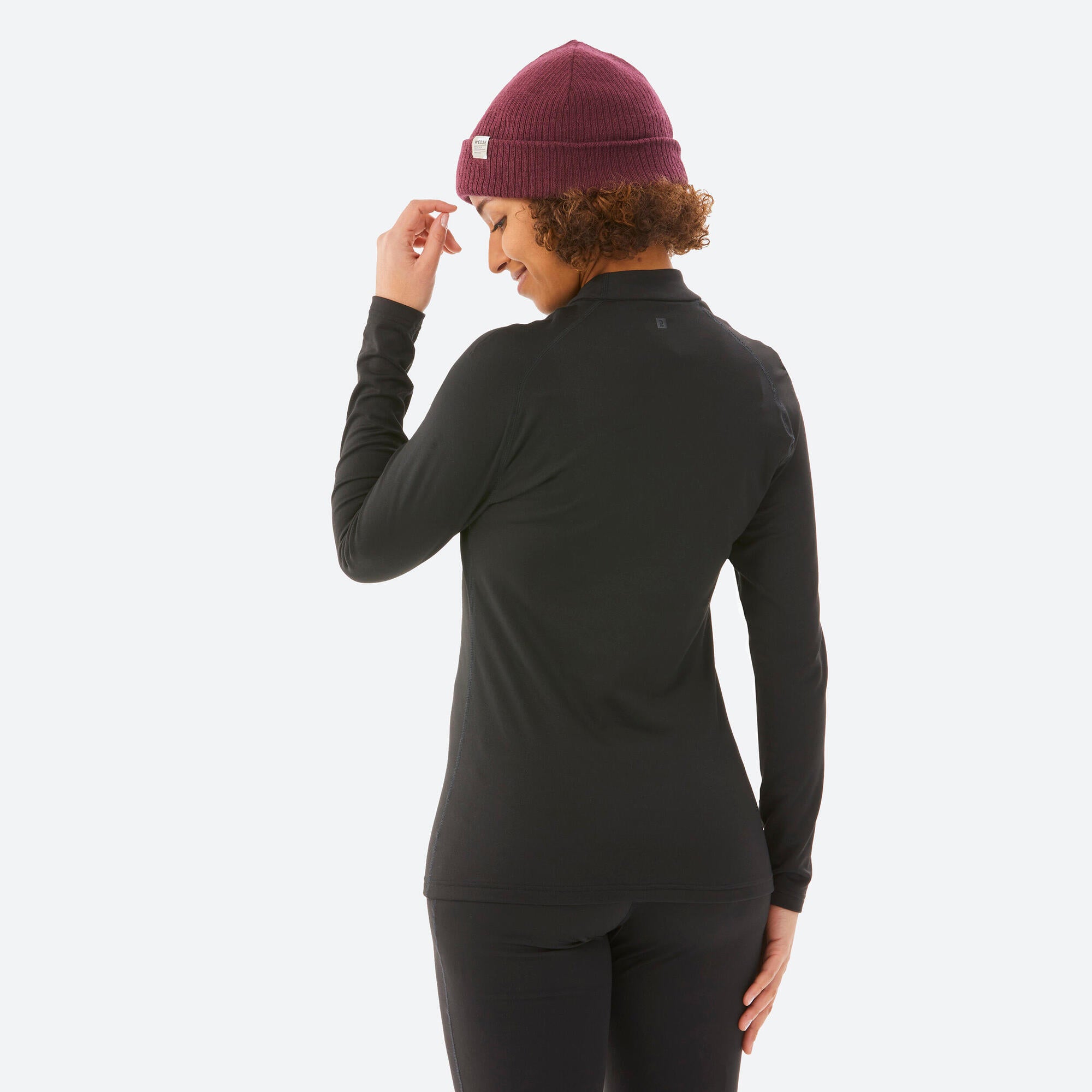 wedze-bl500-ski-baselayer-oberteil-damen-schwarz image 2