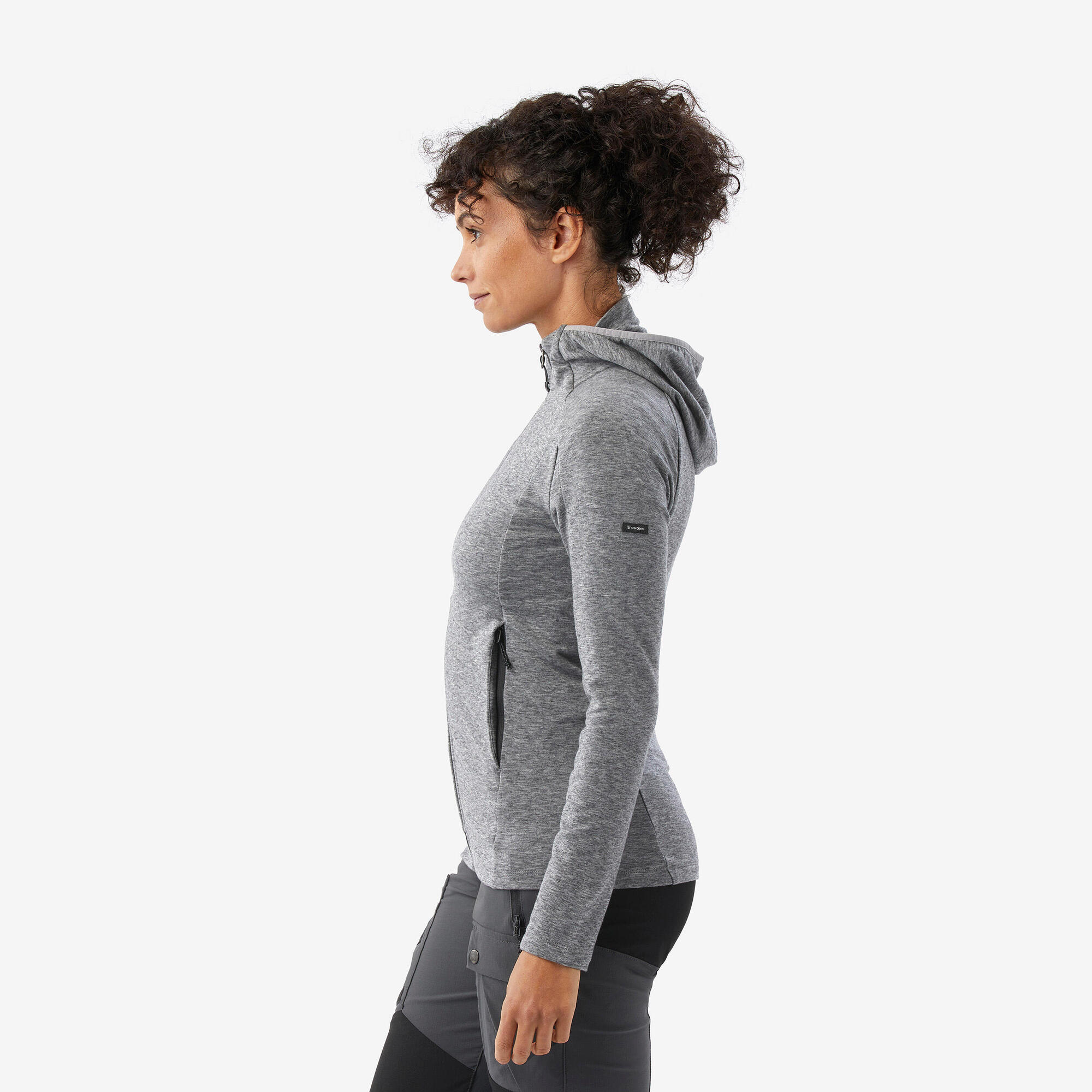 simond-merino-fresh-damen-kapuzenjacke-grau-m image 6