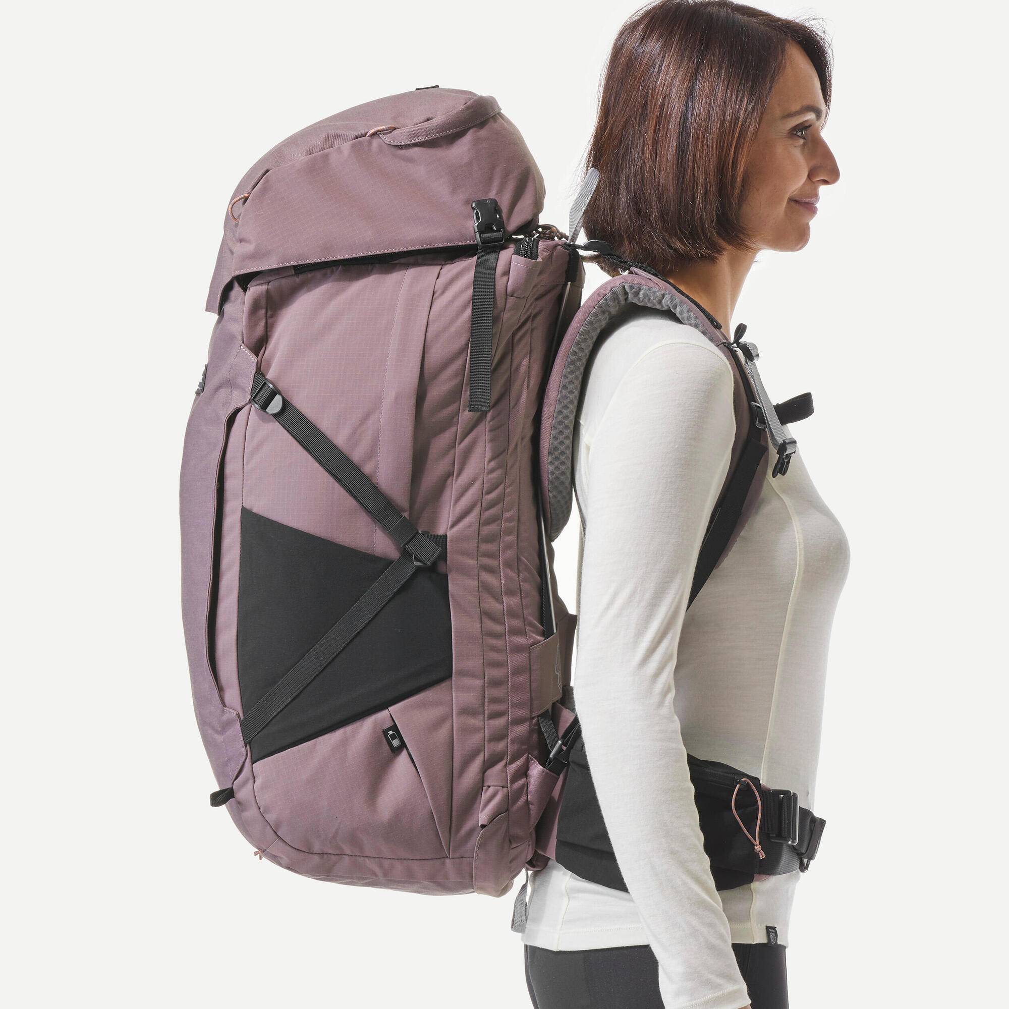 forclaz-travel-900-damen-trekkingrucksack-60-6-l-grau image 3