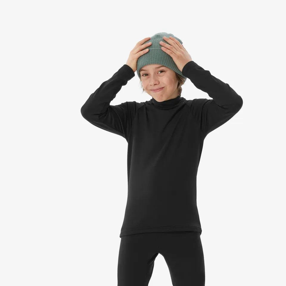 wedze-bl500-kinder-thermo-ski-unterhemd-schwarz image 1