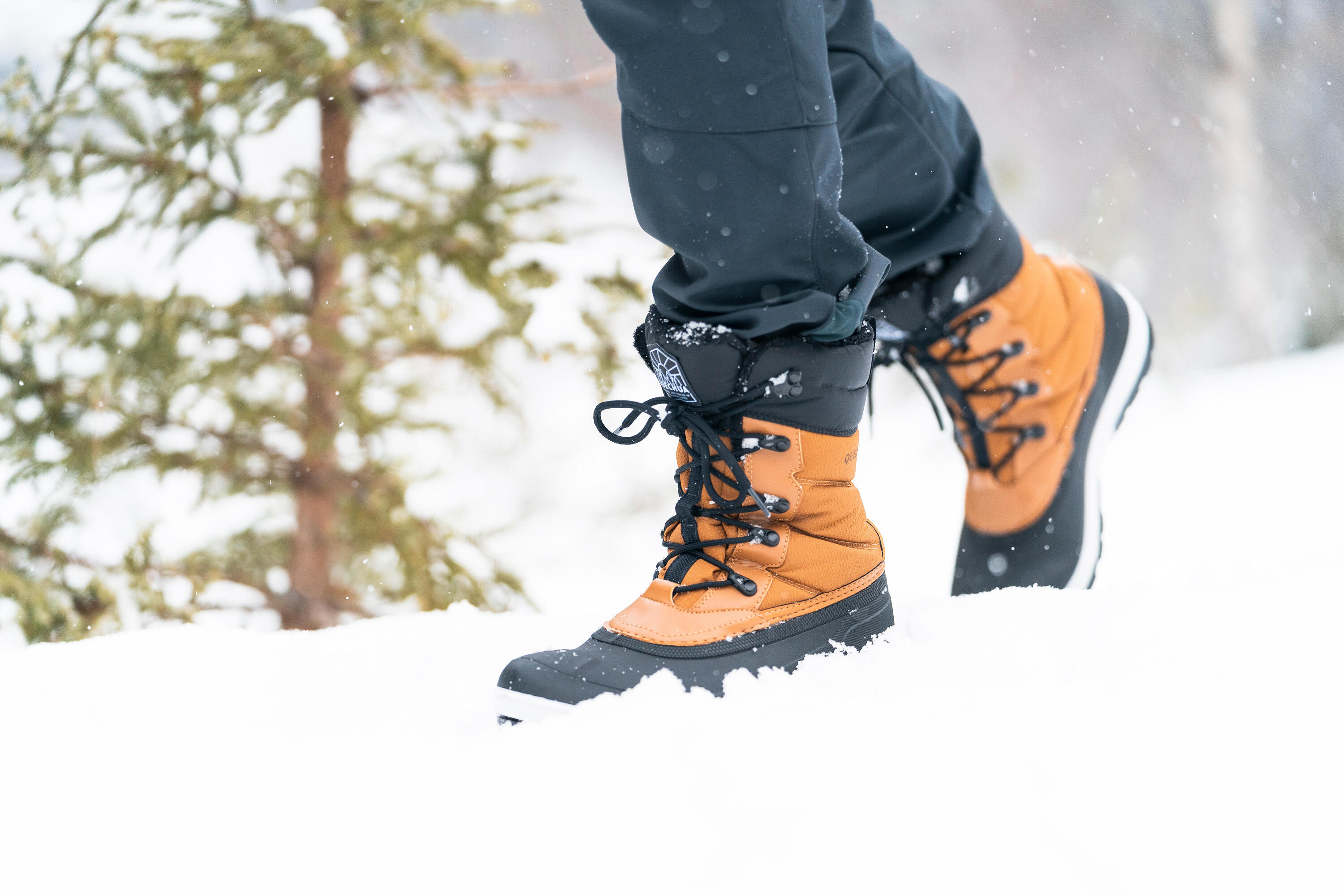 quechua-nh500-winterstiefel-herren-schwarz-wasserdicht-warm image 8