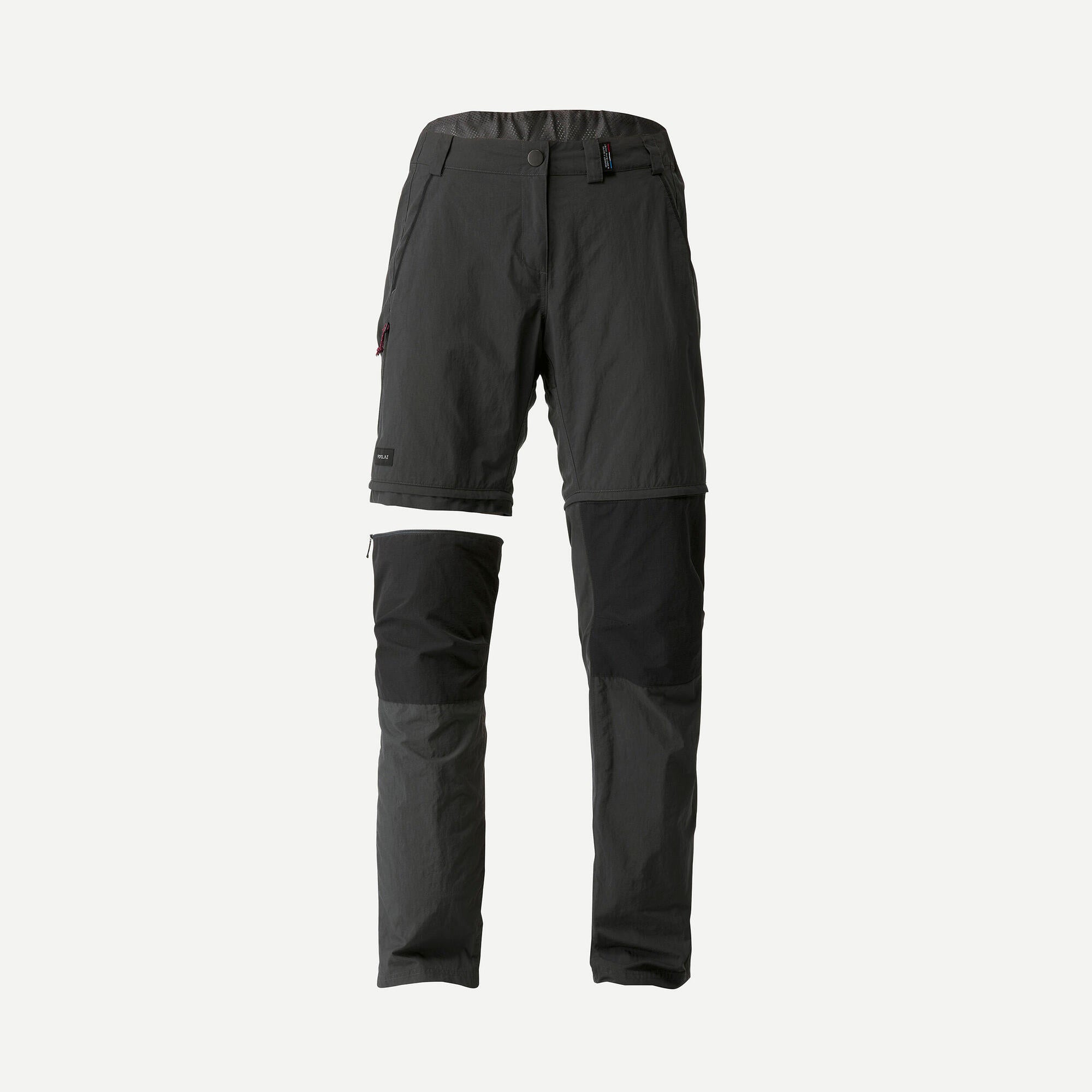 forclaz-mt100-2-in-1-zip-off-wanderhose-carbon-grau image 6