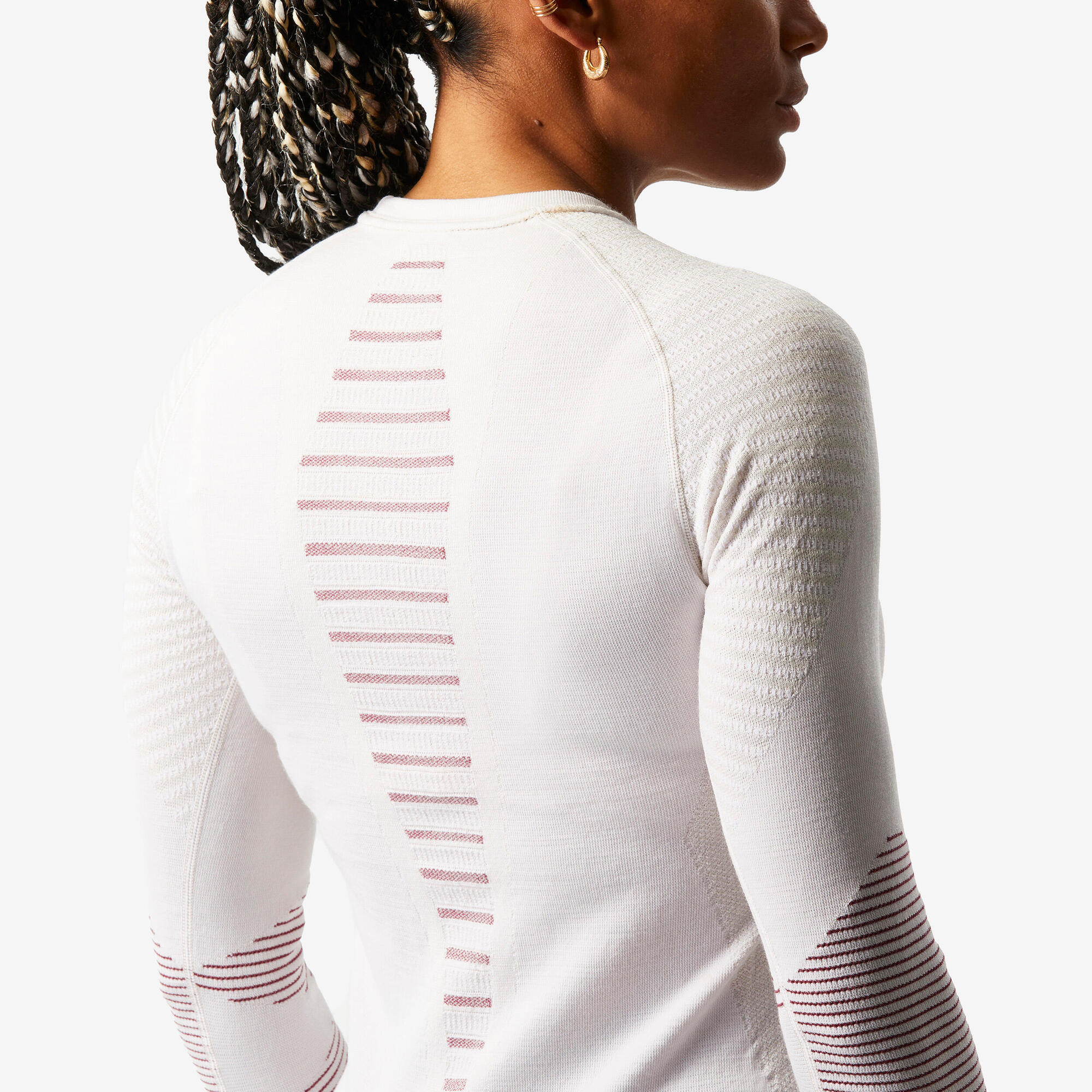 wedze-bl900-ski-unterhemd-damen-merino-natur-atmungsaktiv image 7