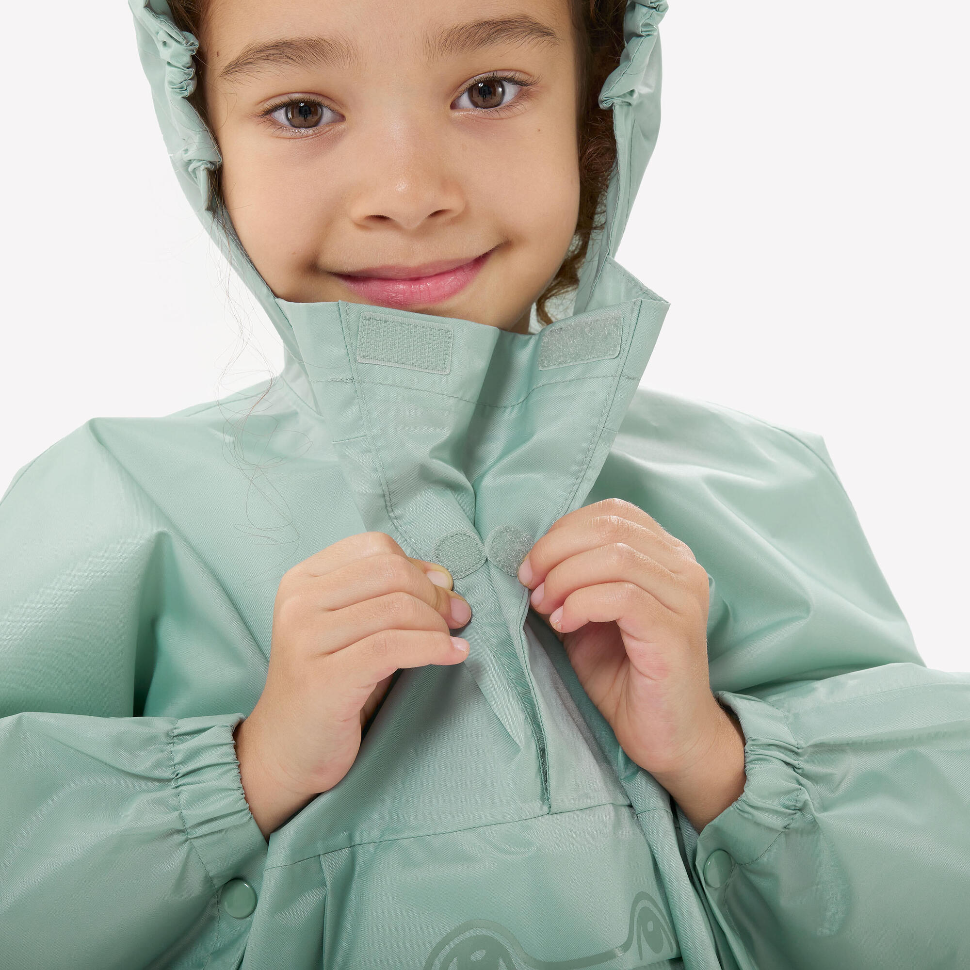 quechua-mh100-regenponcho-kinder-verdigris-2-6-jahre image 5