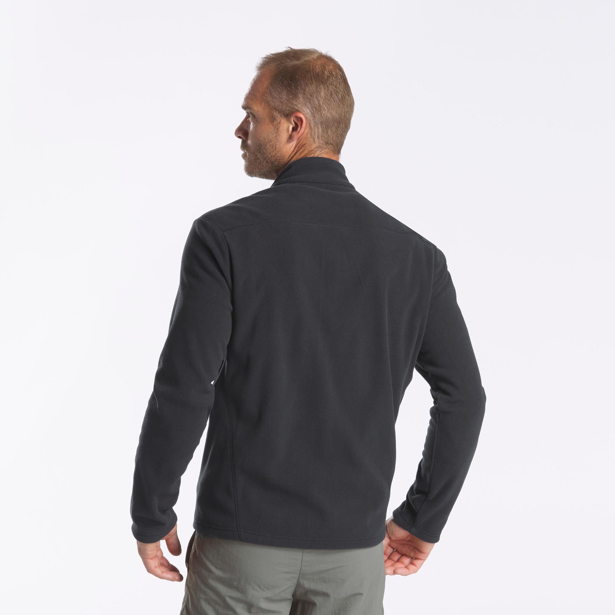 quechua-mh120-fleecejacke-herren-schwarz image 2