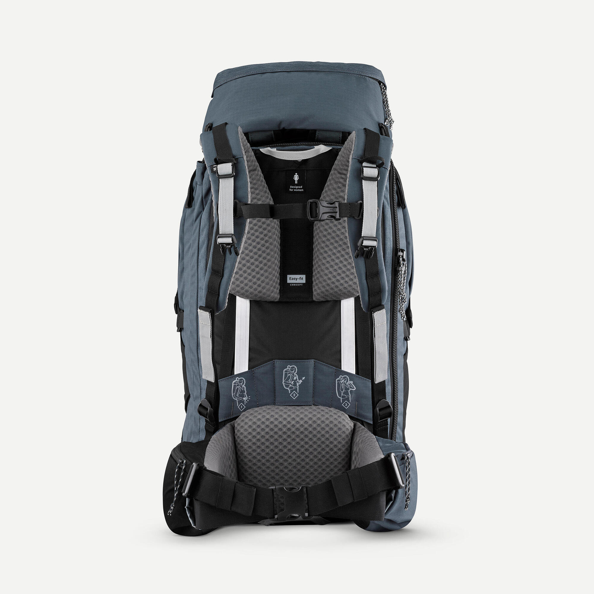 forclaz-travel-900-damen-reiserucksack-50l-abyss-gray image 4