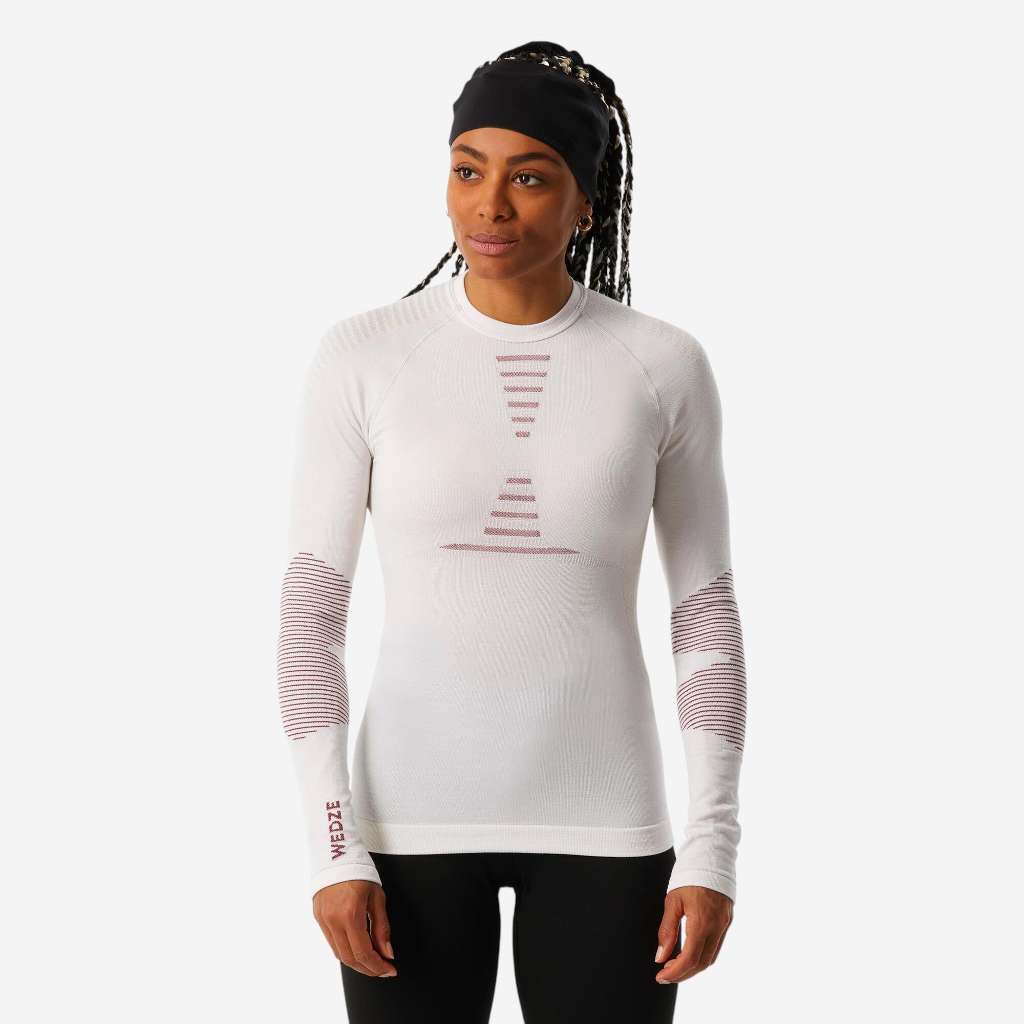 wedze-bl900-ski-unterhemd-damen-merino-natur-atmungsaktiv image 1
