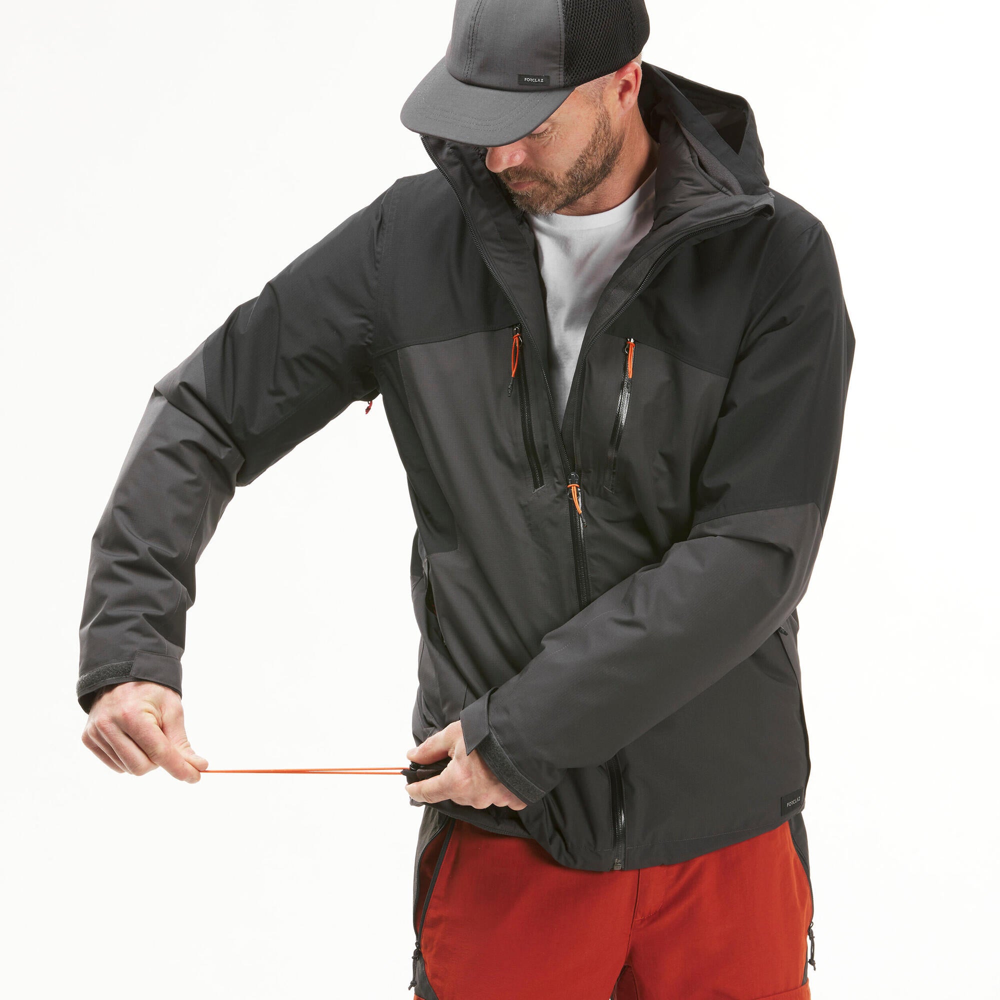forclaz-travel-500-3-in-1-herren-jacke-wasserdicht-zimt image 5