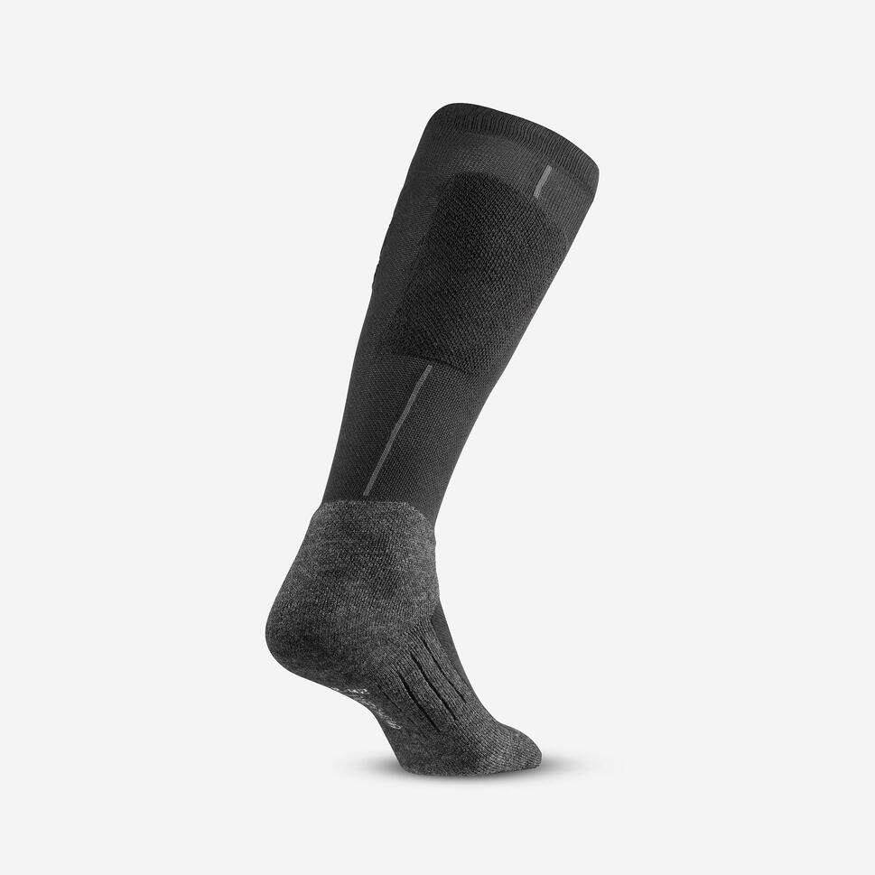 wedze-500-warme-woll-skisocken-smoked-black image 3