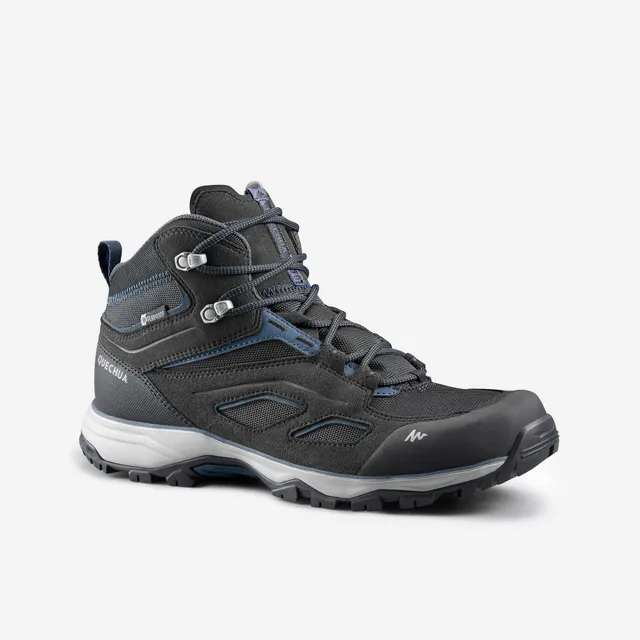 quechua-mh100-wanderstiefel-herren-black-wasserdicht image 1