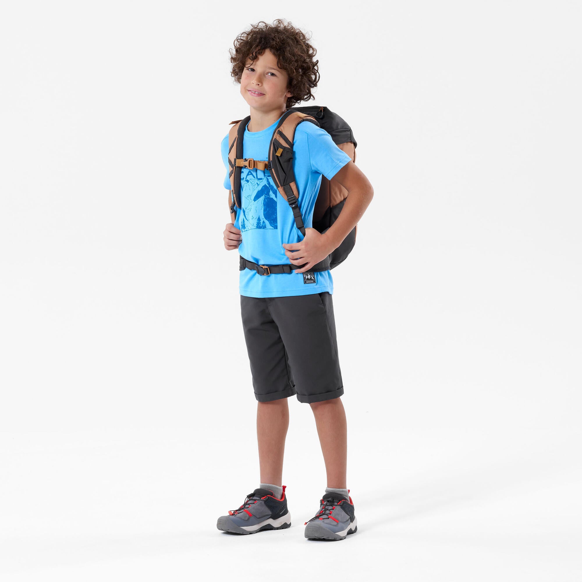 quechua-mh100-kinder-wandershorts-carbon-grau image 2