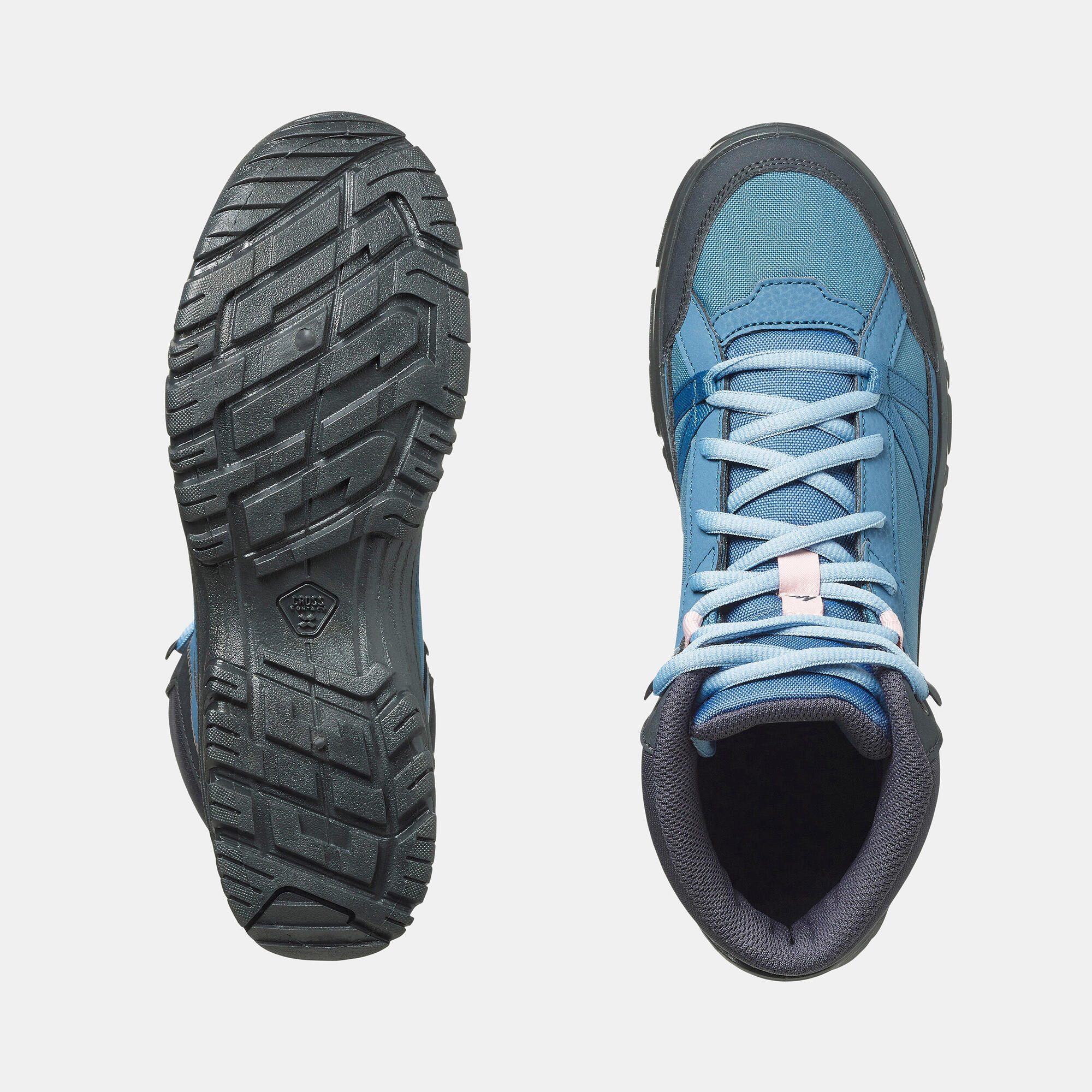 quechua-nh100-mid-wanderschuhe-damen-blau-grau image 3