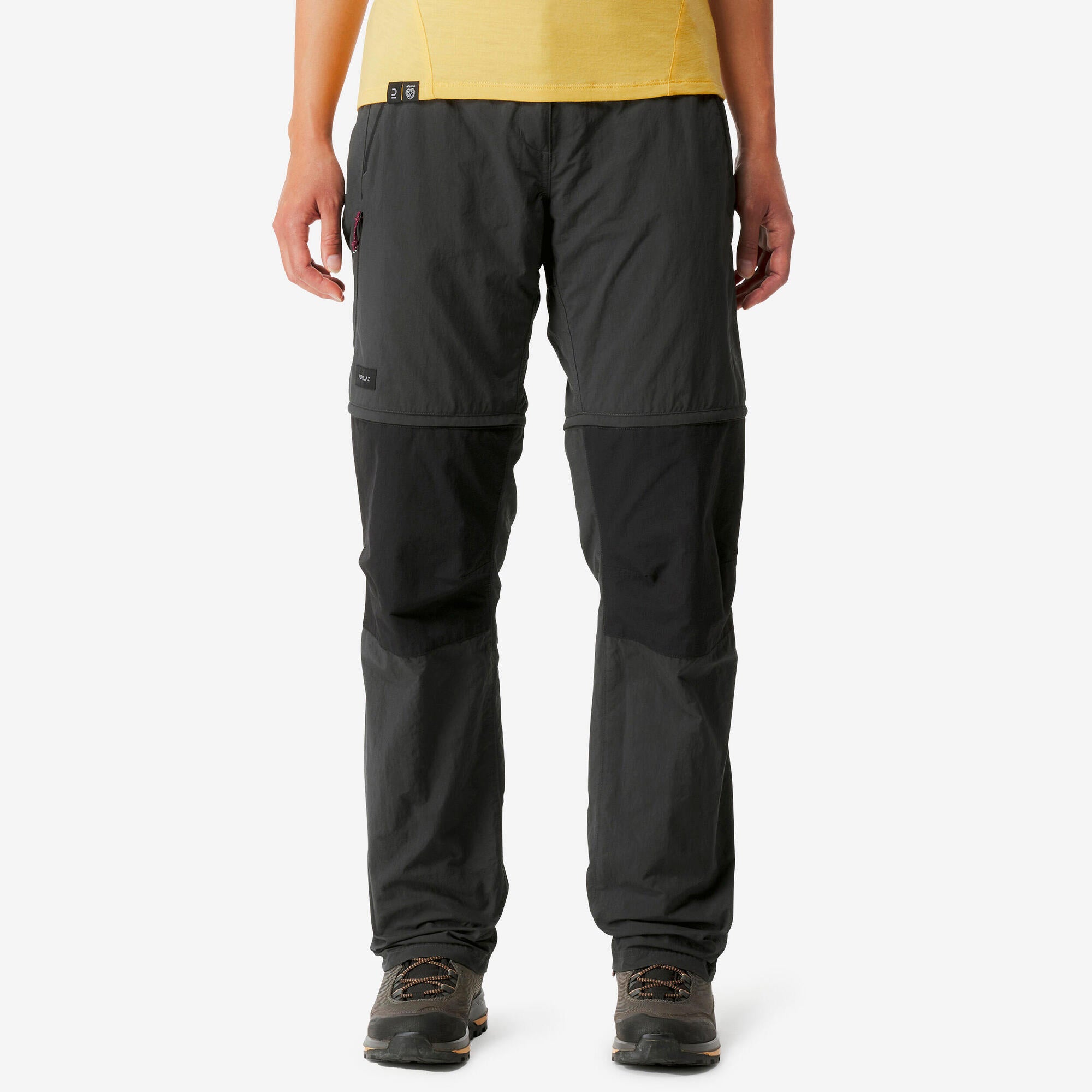 forclaz-mt100-2-in-1-zip-off-wanderhose-carbon-grau image 1