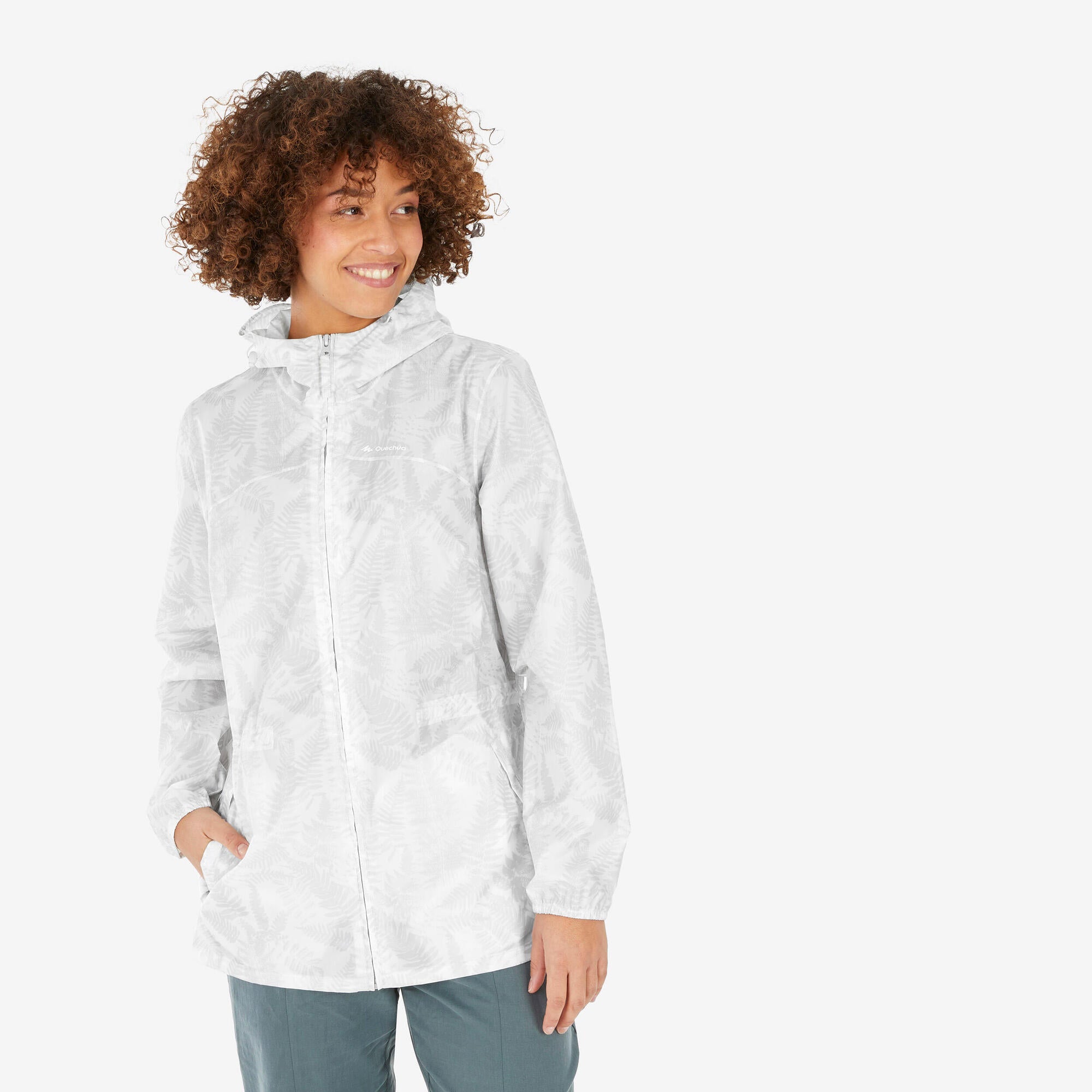 quechua-raincut-regenjacke-damen-wei-wasserdicht-5000-mm image 1