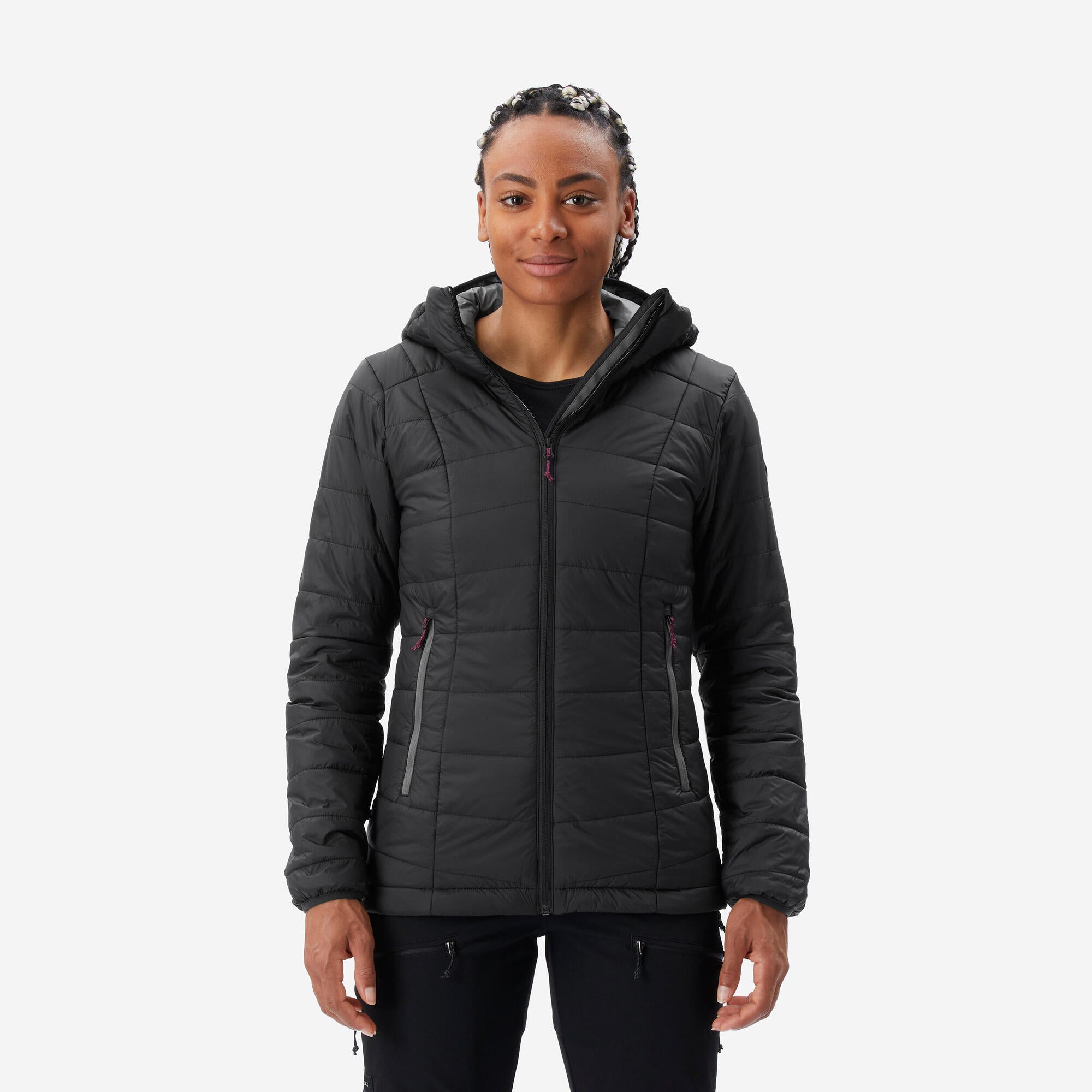 forclaz-mt100-steppjacke-damen-gr-n-packbar image 1