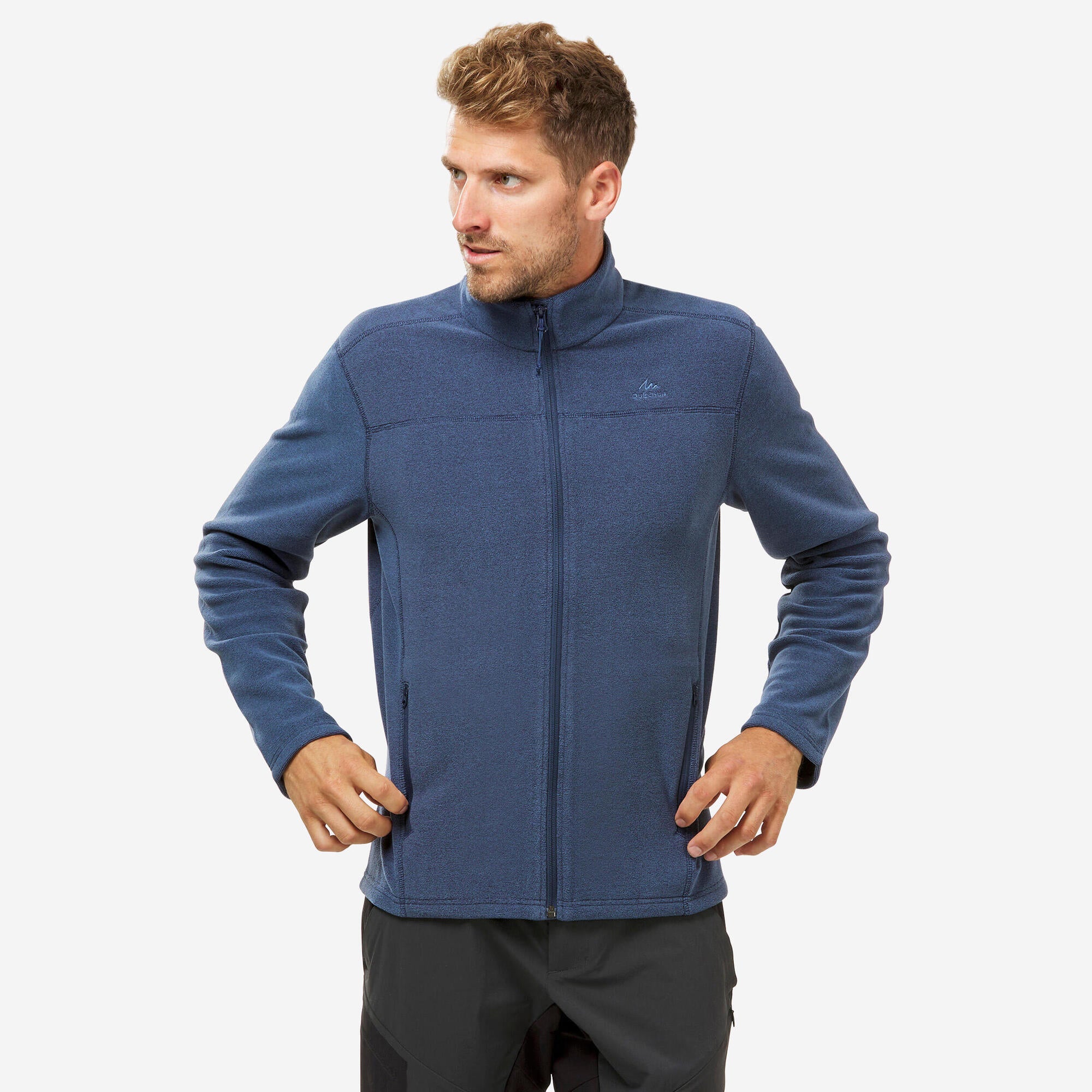 quechua-mh120-herren-fleecejacke-laurel-green image 7
