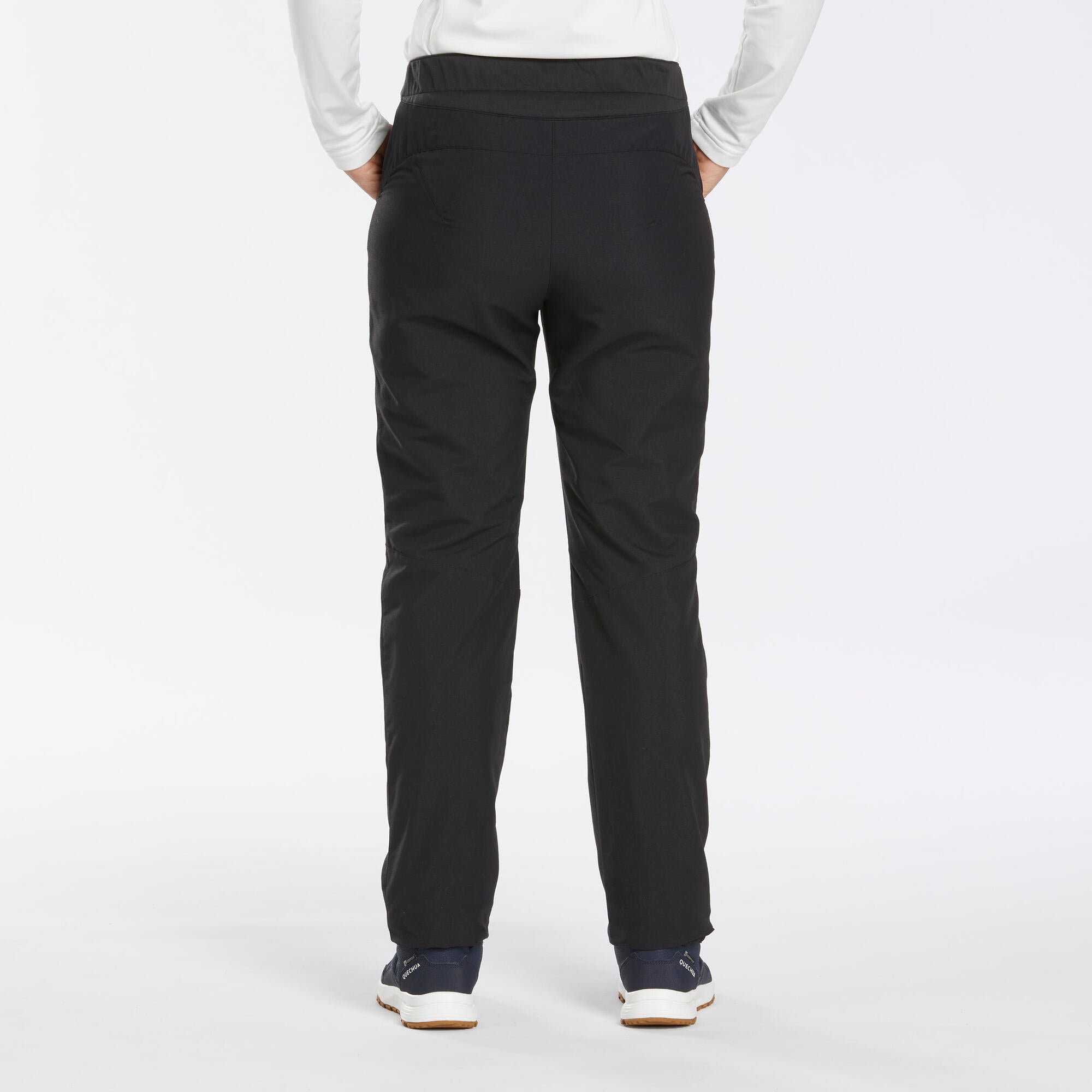 quechua-nh100-wanderhose-damen-schwarz-gef-ttert image 3