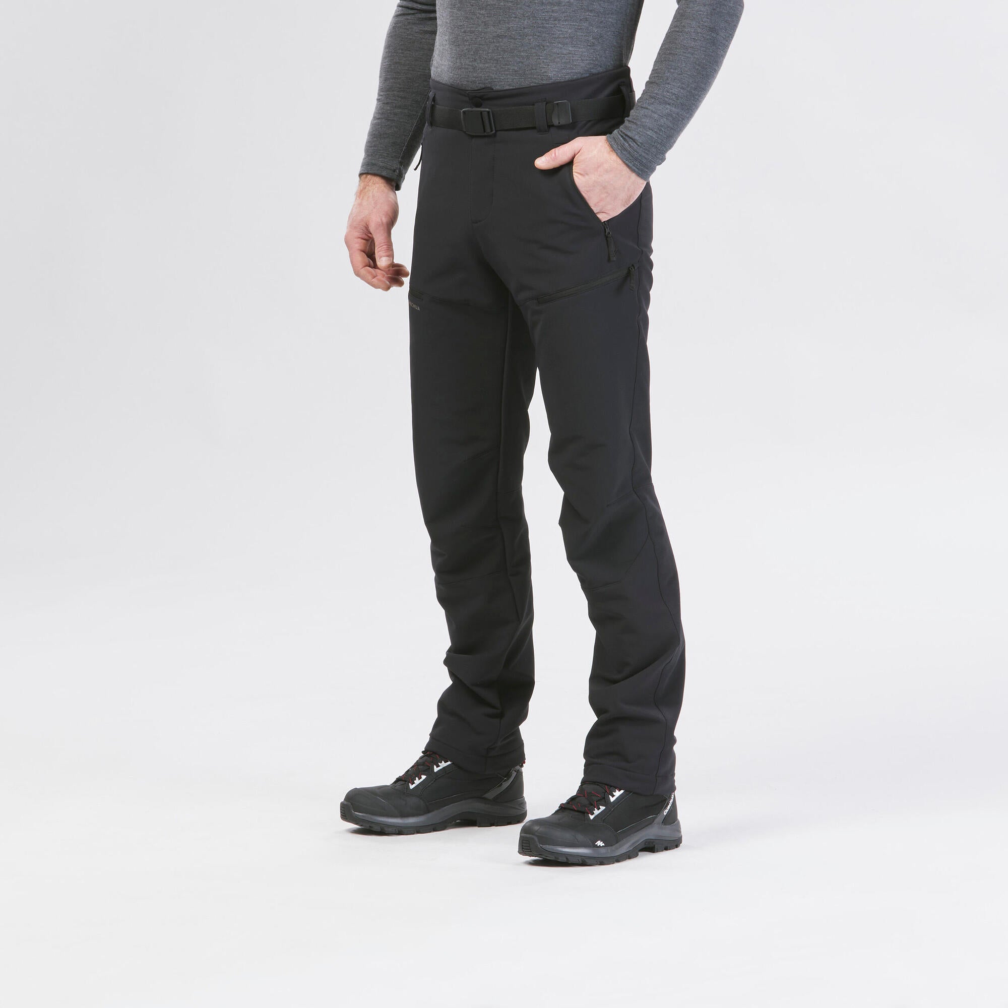 quechua-nh500-schneehose-herren-schwarz-wasserabweisend image 1
