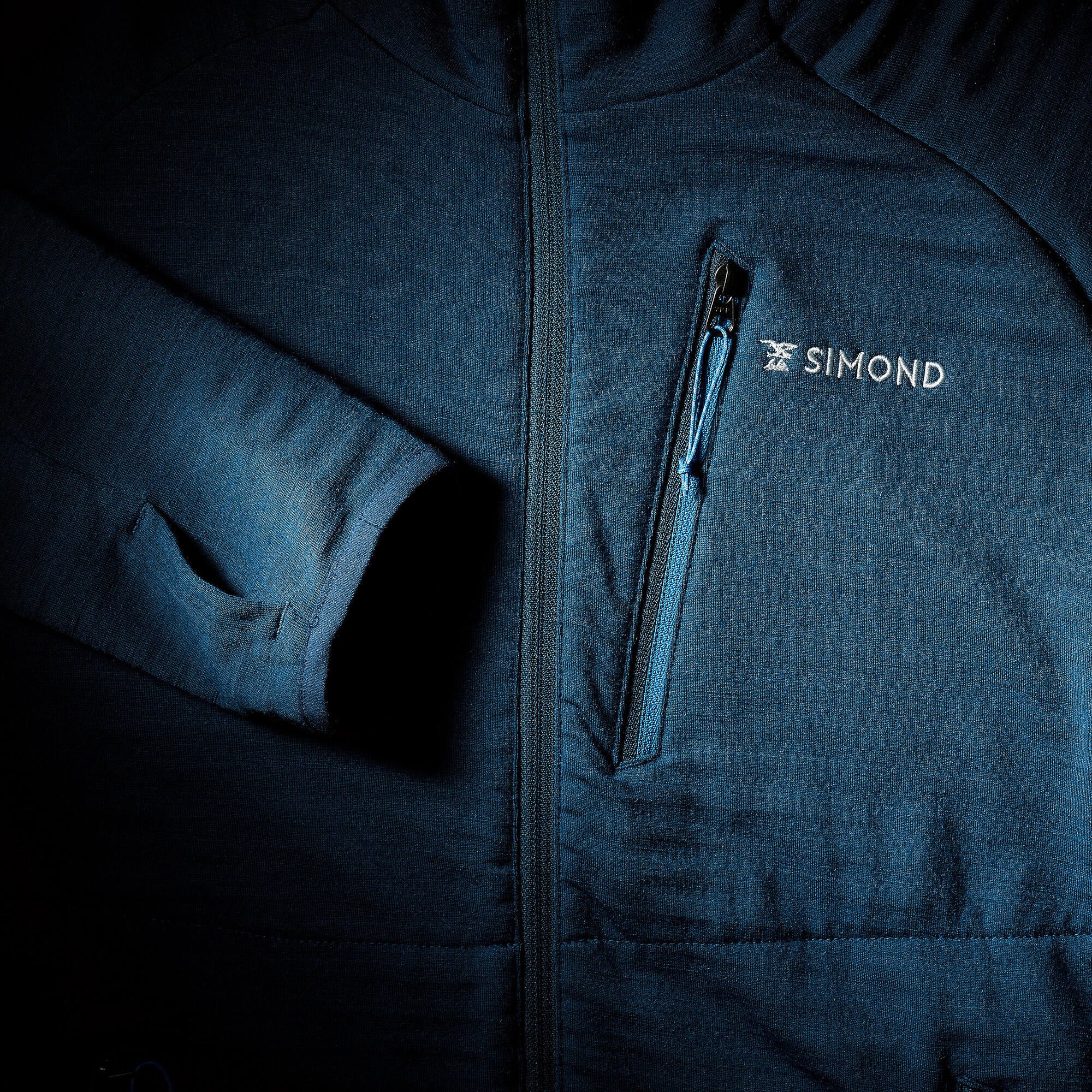 simond-merino-pullover-herren-mit-kapuze-blau image 7