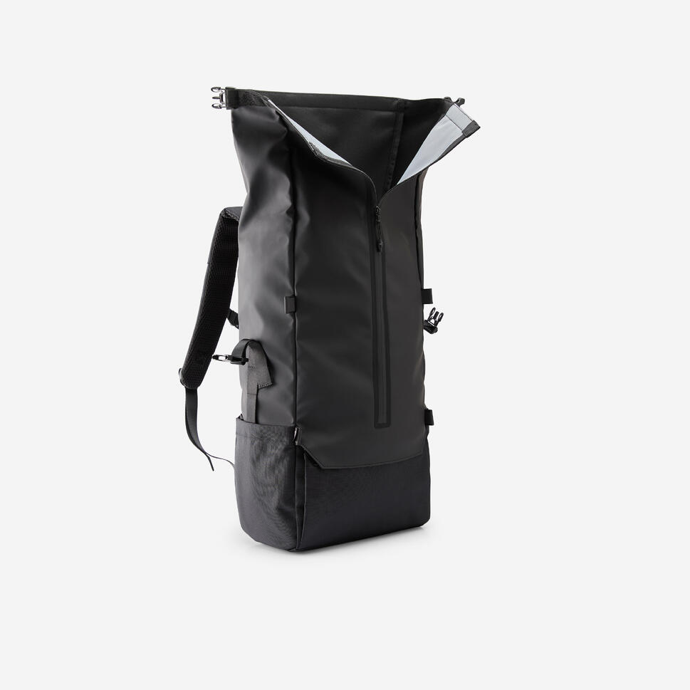 btwin-commute-900-29l-rolltop-laptop-rucksack image 4
