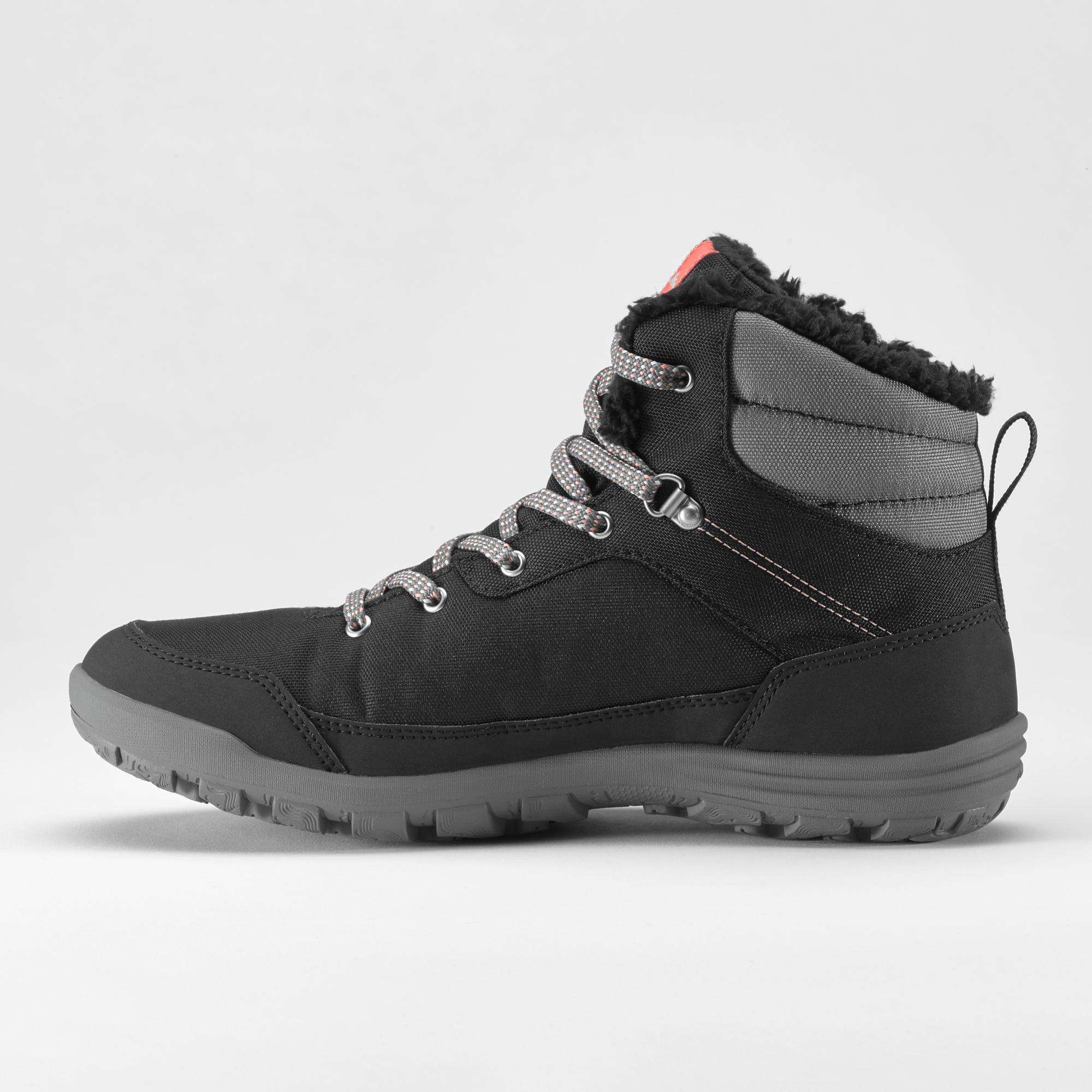 quechua-sh100-mid-damen-wanderstiefel-schwarz-wasserdicht image 3