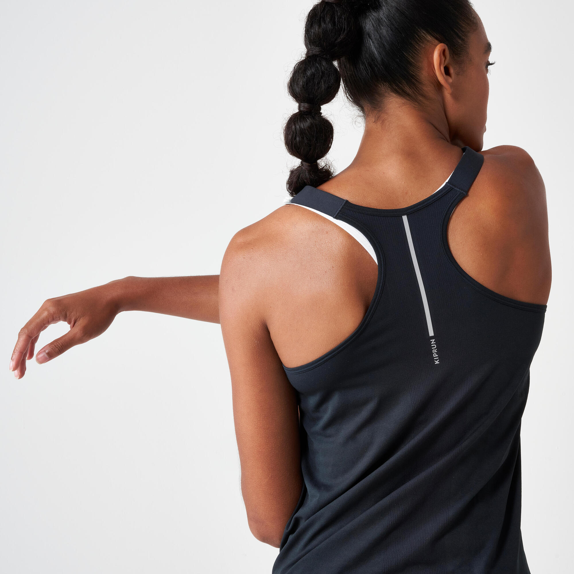kiprun-run-500-seamless-lauftop-damen-graphit-gr-s image 2