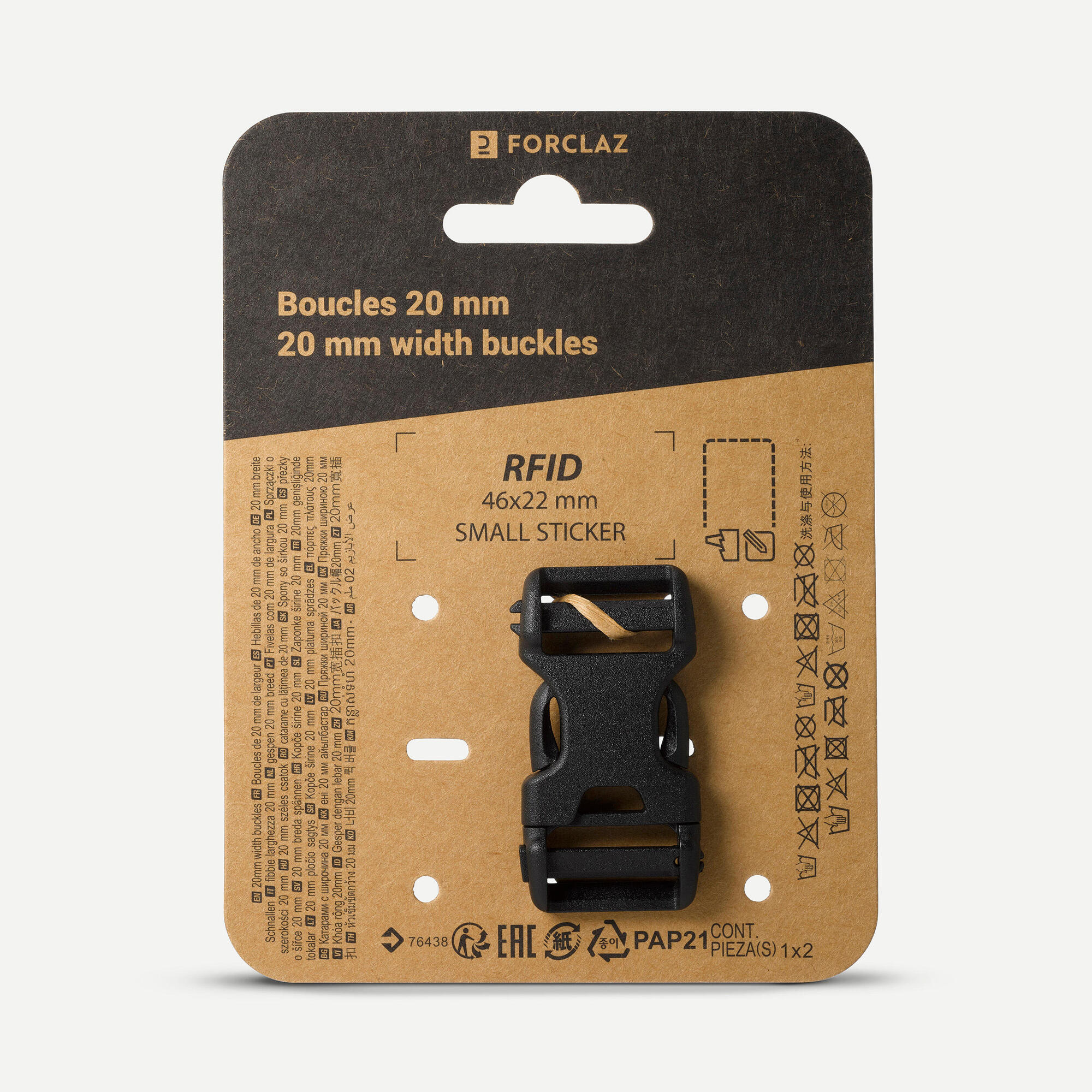 decathlon-schnalle-rucksack-20-mm-clip-ersatz-schwarz image 1