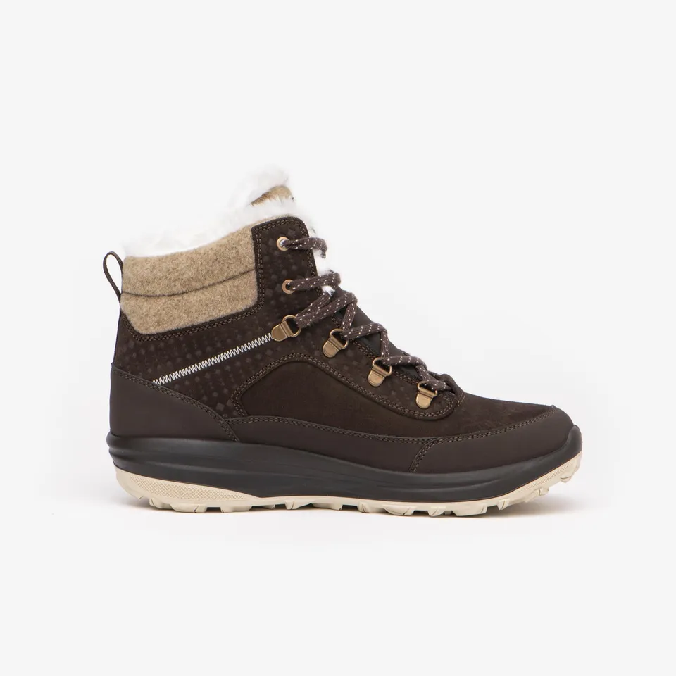 quechua-nh900-winterschuhe-damen-leder-wasserdicht-warm image 1