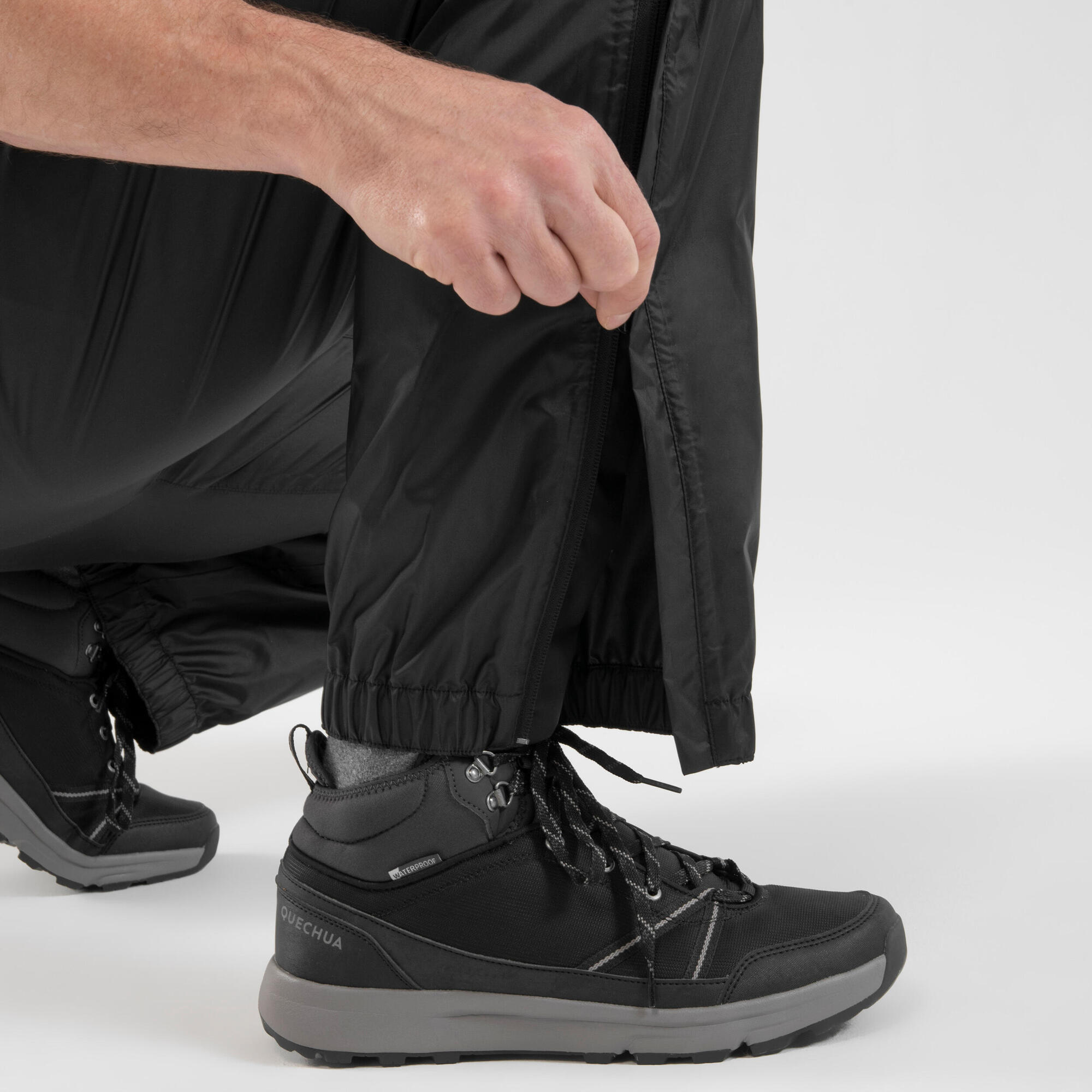 quechua-nh500-regenhose-herren-schwarz-berhose image 3