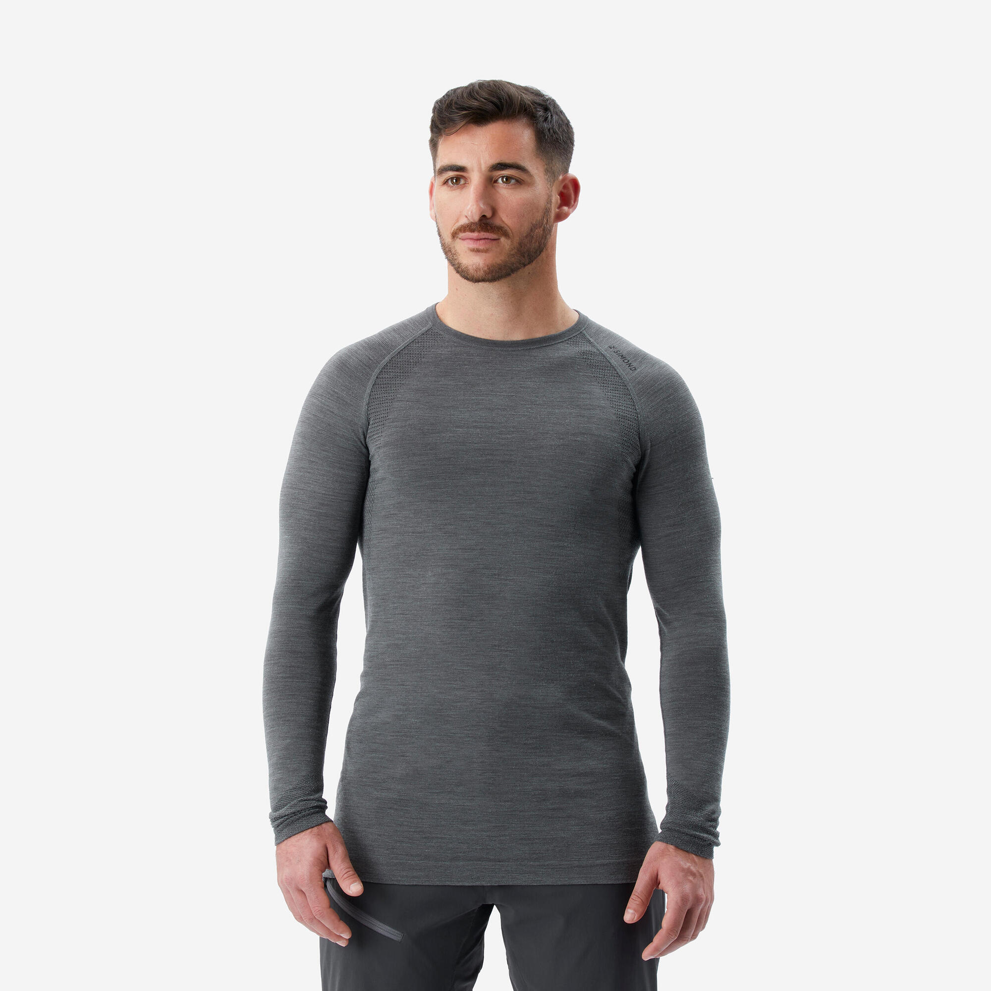 simond-alpinism-merino-langarmshirt-carbon-gray-wolle image 1