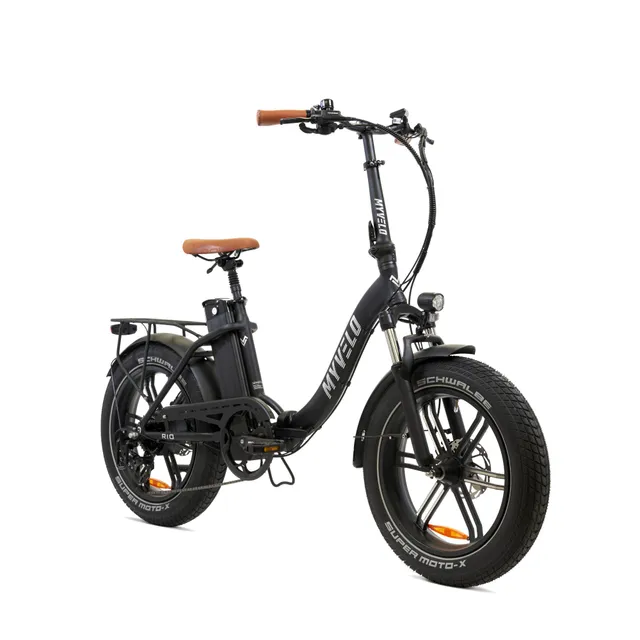 myv-lo-rio-elektro-klapprad-schwarz-matt-fatbike-e-bike-250w-950wh image 1
