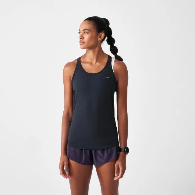 kiprun-run-500-seamless-lauftop-damen-graphit-gr-s image 1