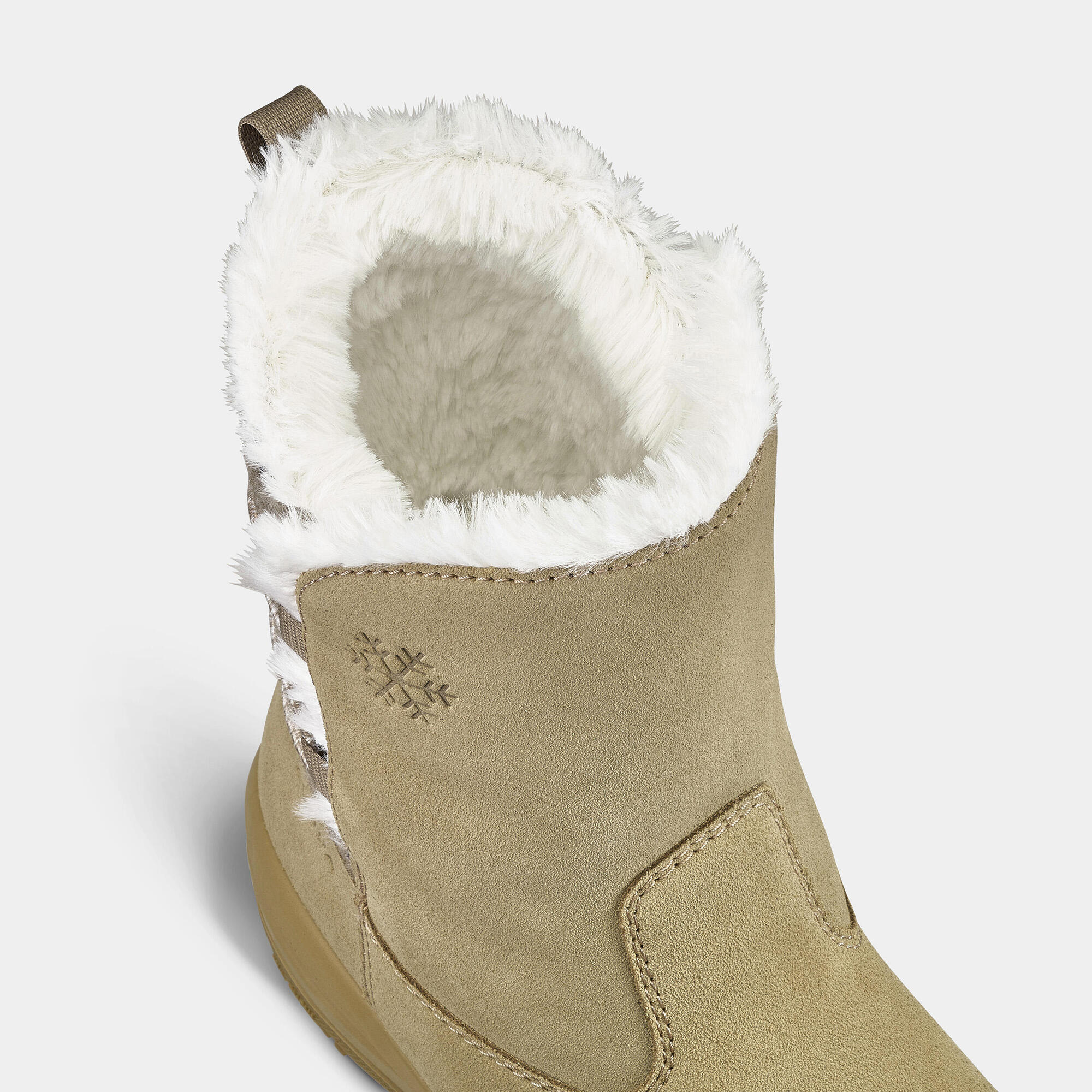 quechua-sh500-warm-schneestiefel-damen-sand-wasserdicht image 7