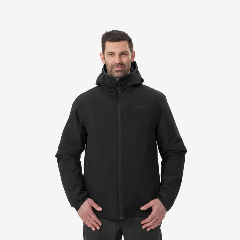 wedze-100-skijacke-herren-smoked-black-wasserdicht image 1