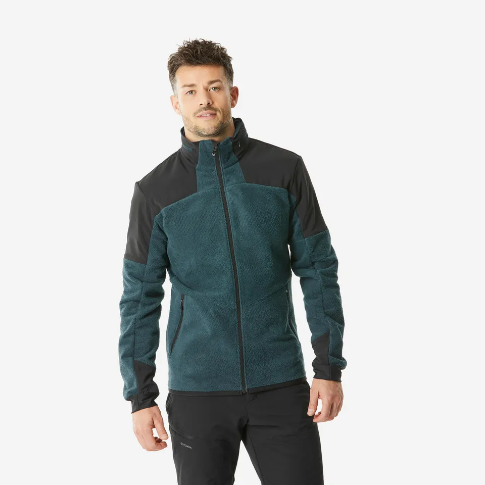 quechua-mh500-herren-fleecejacke-t-rkis-warm image 1