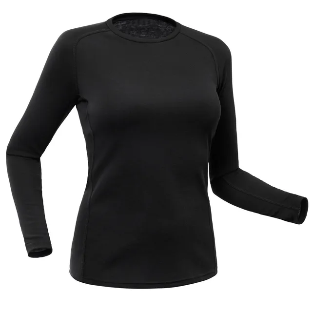 wedze-bl100-thermoshirt-skiunterw-sche-damen-schwarz image 1