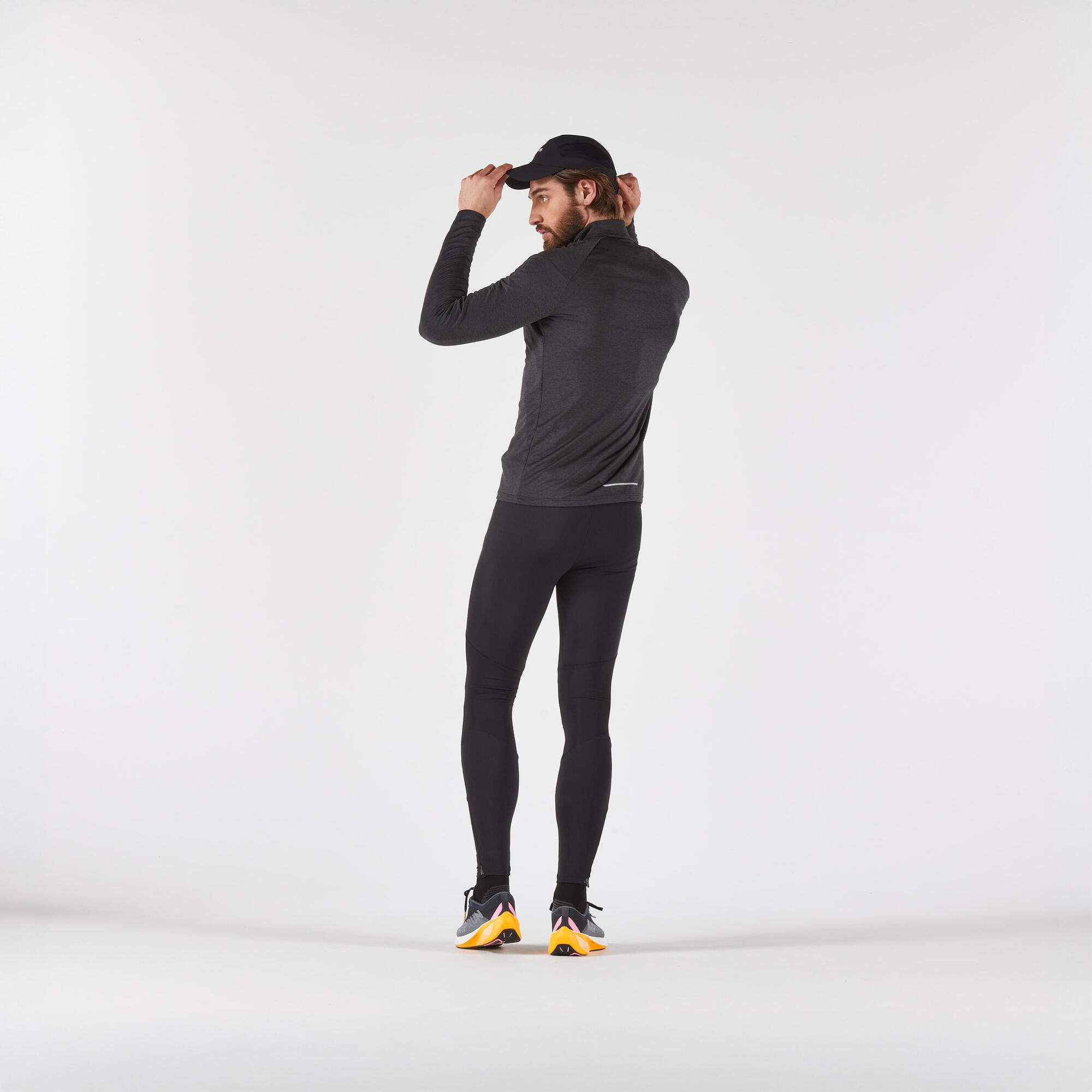 kiprun-100-laufshirt-herren-langarm-schwarz-half-zip image 6
