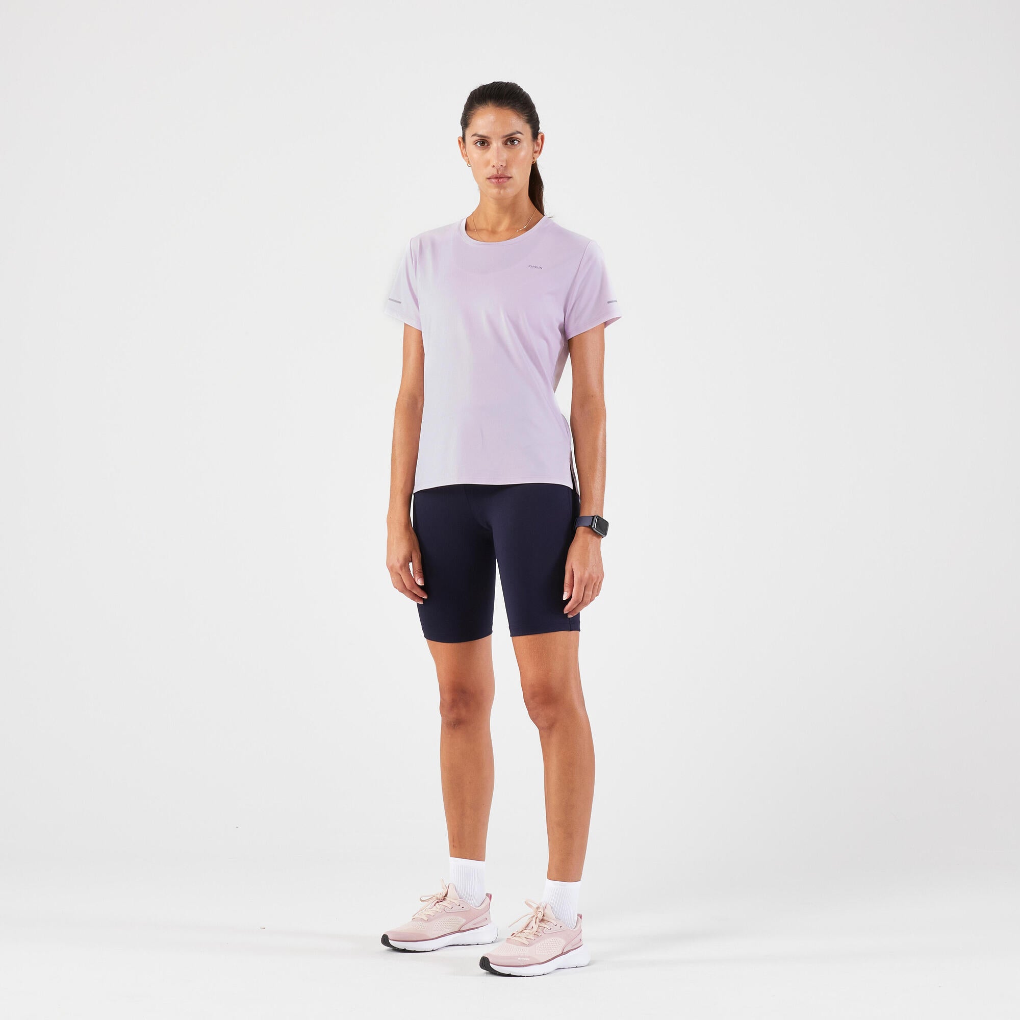 kiprun-run-500-laufshirt-damen-flieder-atmungsaktiv image 2